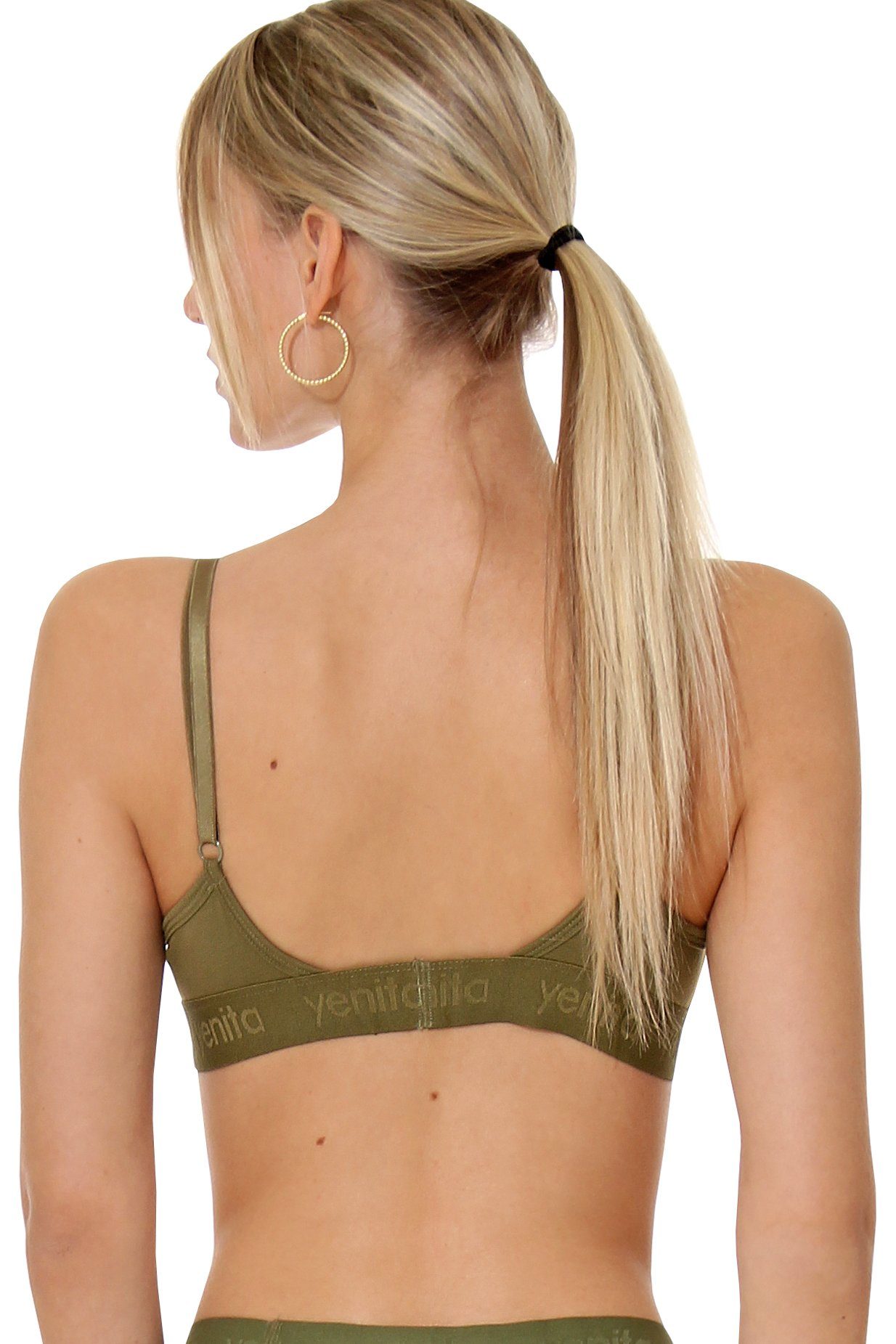 Yenita® Bustier Triangel BH aus Viskose ohne Bügel und elastischem Gummibund