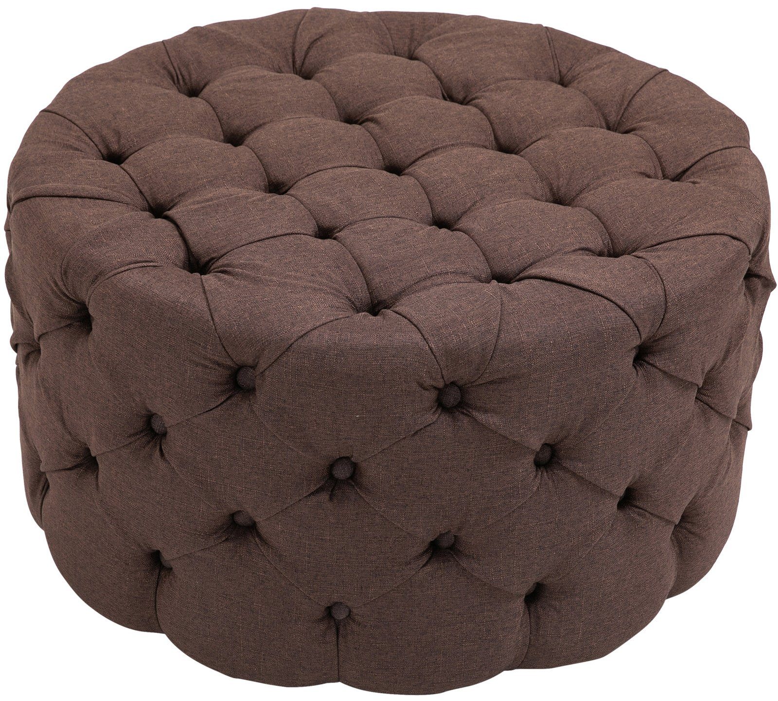 CLP Sitzhocker Drancy Stoff, gepolstert mit Zierknöpfen