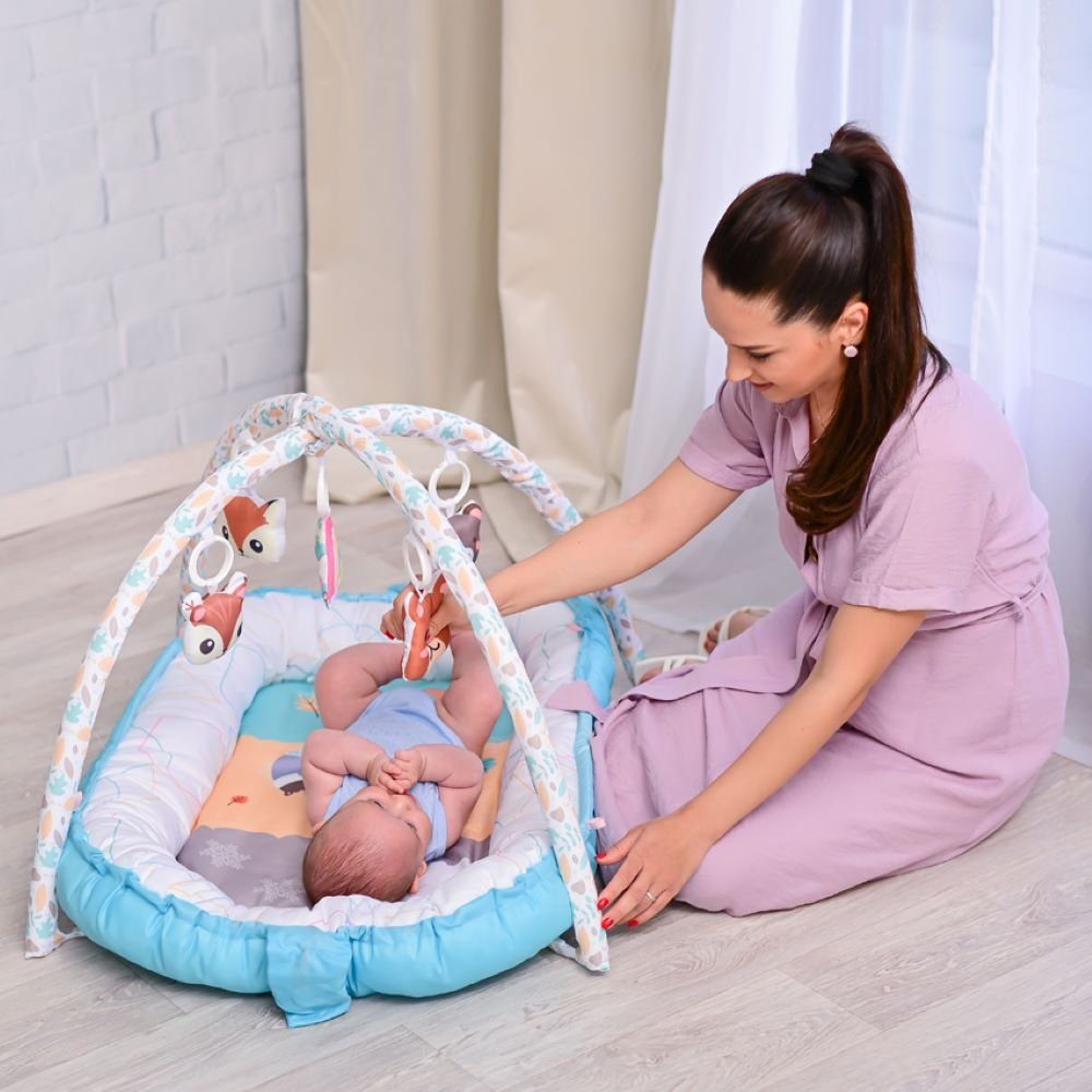 Lorelli Spielbogen Spielbogen Krabbeldecke Nest, 2 in 1 Babynest hängende S günstig online kaufen