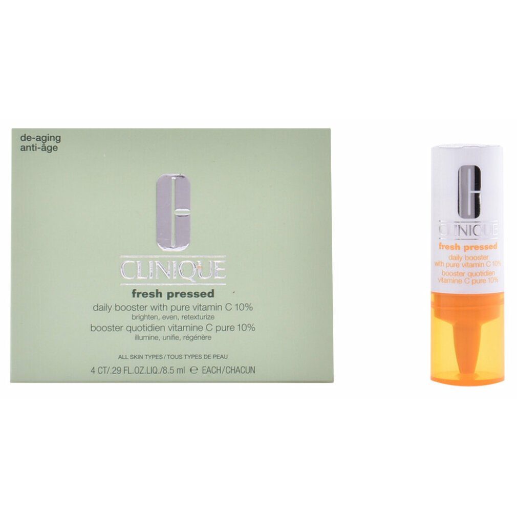 CLINIQUE Tagescreme Fresh Pressed Daily Booster with Pure Vitamin C 10% 4 x 8,5ml