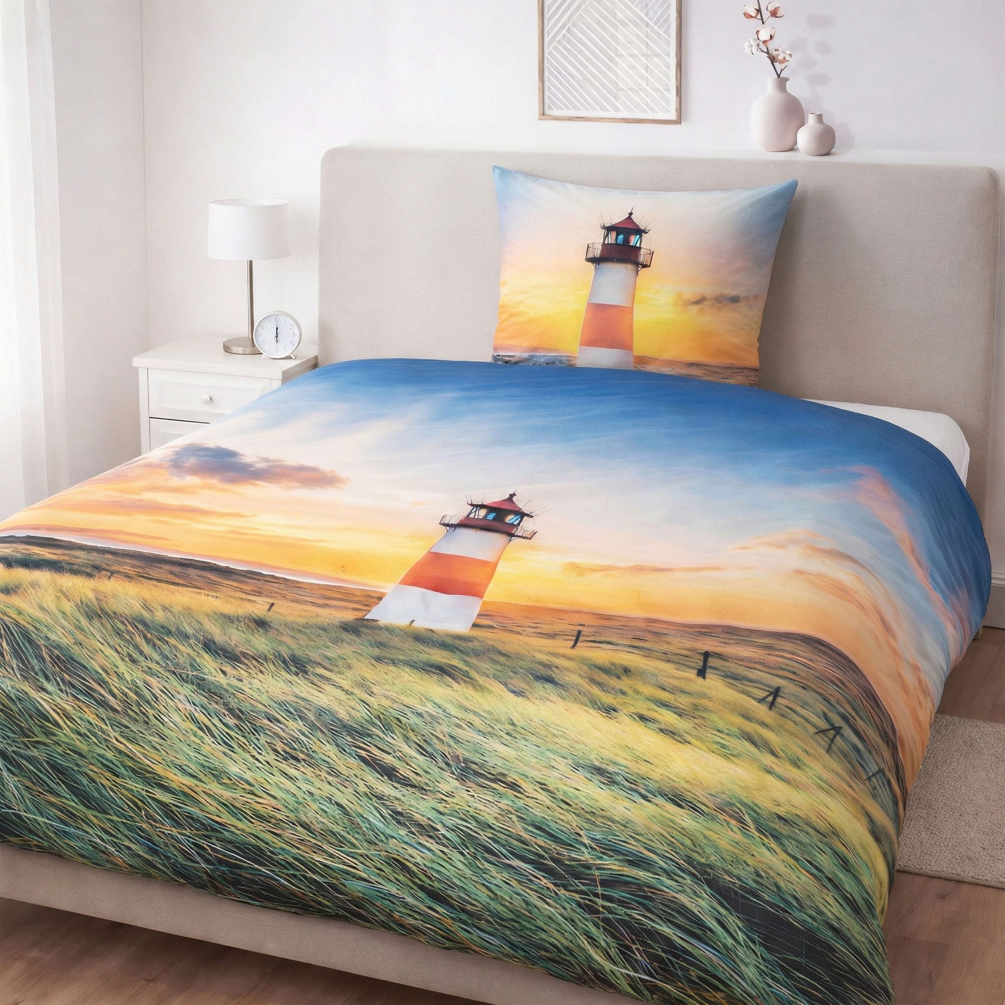 kamelshopping Bettwäsche Bettwäsche aus Microfaser und brillantem Fotodruck, Reißverschluss, 2-teilig ca. 135 x 200 cm + ca. 80 x 80 cm