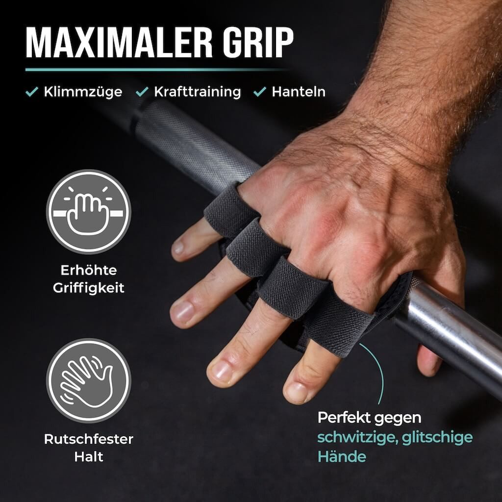 Pullup & Dip Trainingshandschuhe Klimmzug Griffpads günstig online kaufen