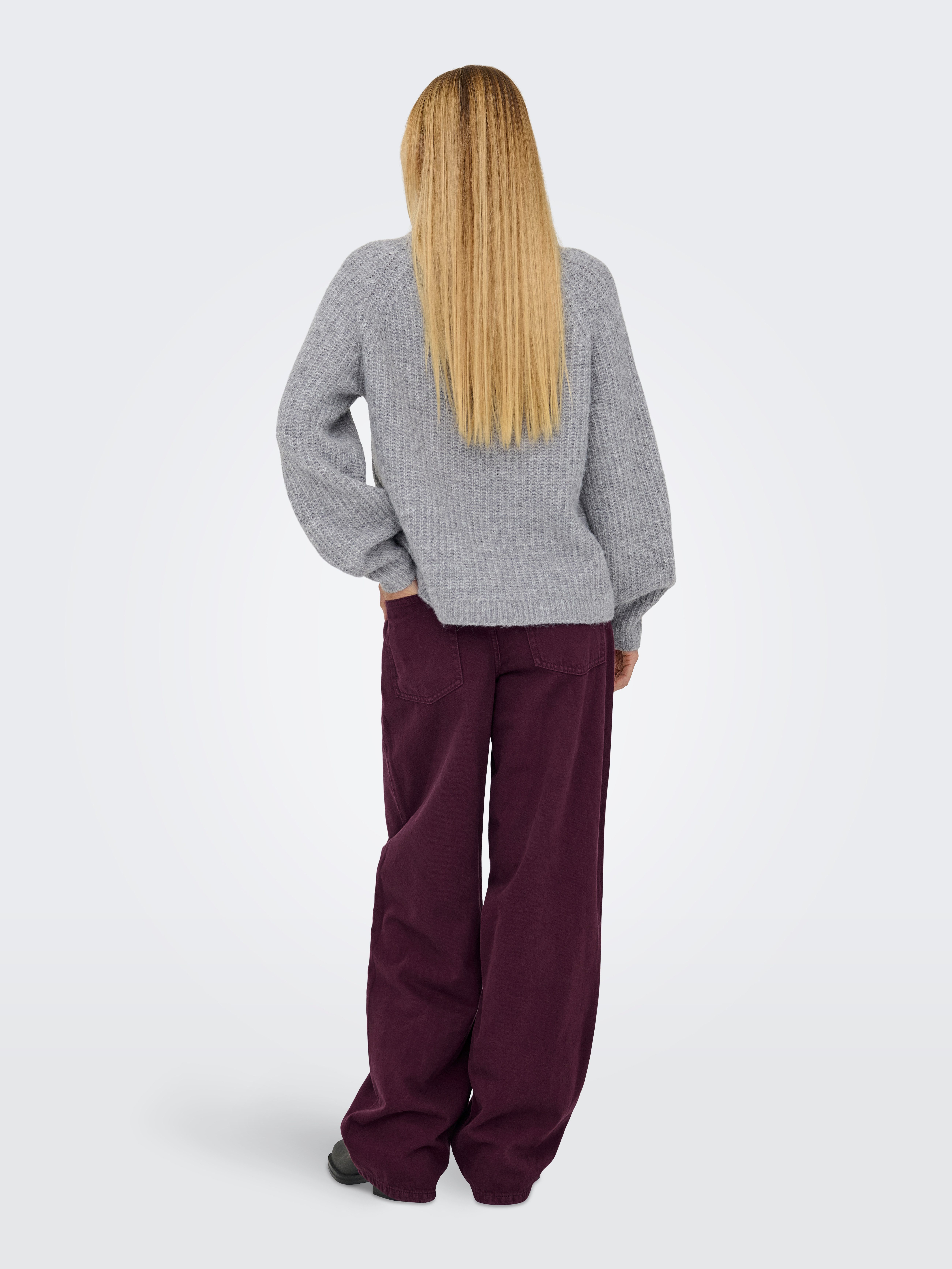 ONLY Strickpullover ONLGILA LIFE LS STRUCTURE O-NECK BF KNT