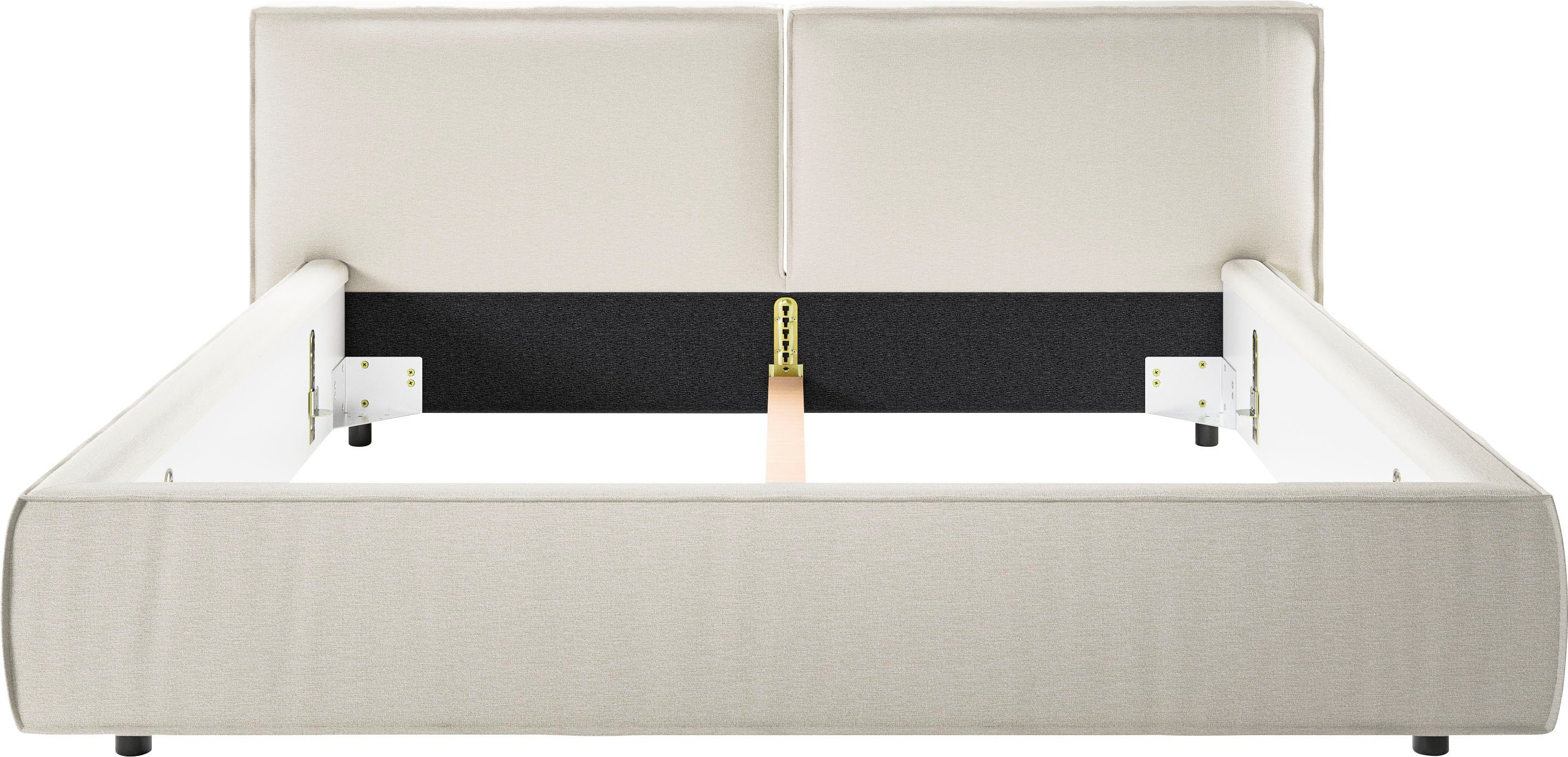 Home affaire Polsterbett Adrina mit Biesenoptik, Feincord und Luxus-Microfaser, bis 280kg, auch in Überlänge 220 cm, 4 Breiten bis 200cm – Bild 5 von 5