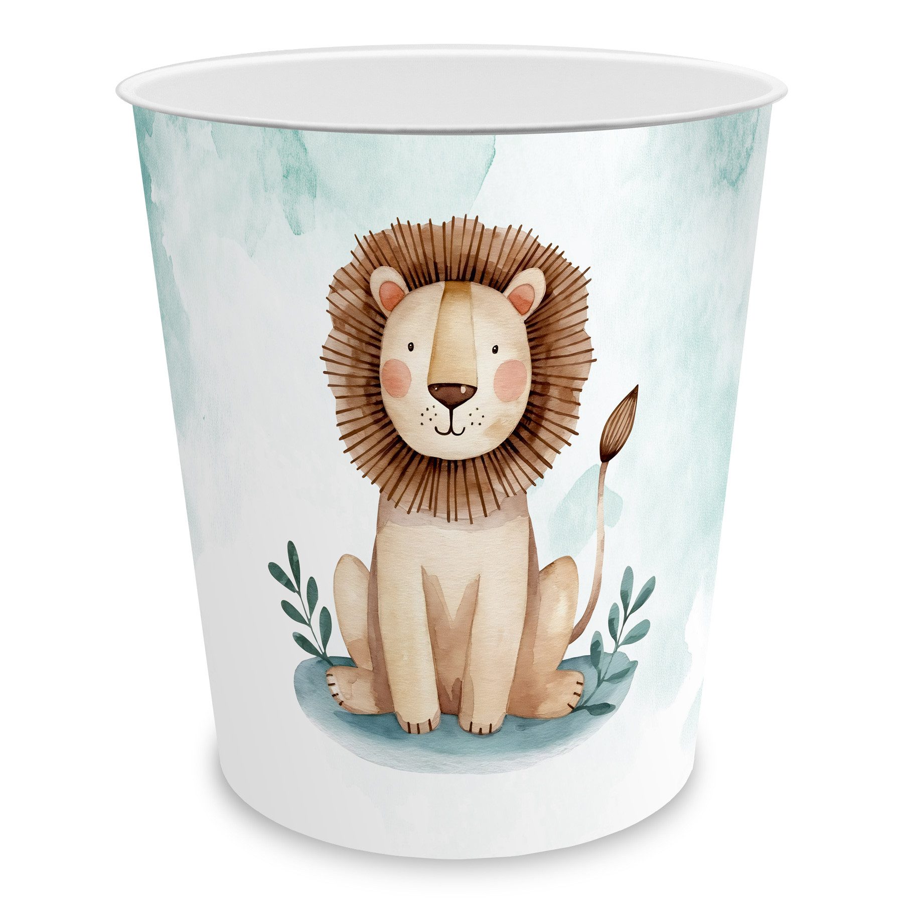 itenga Papierkorb itenga Papierkorb für Kinder - Motiv LÖWE - ca. 11 Liter