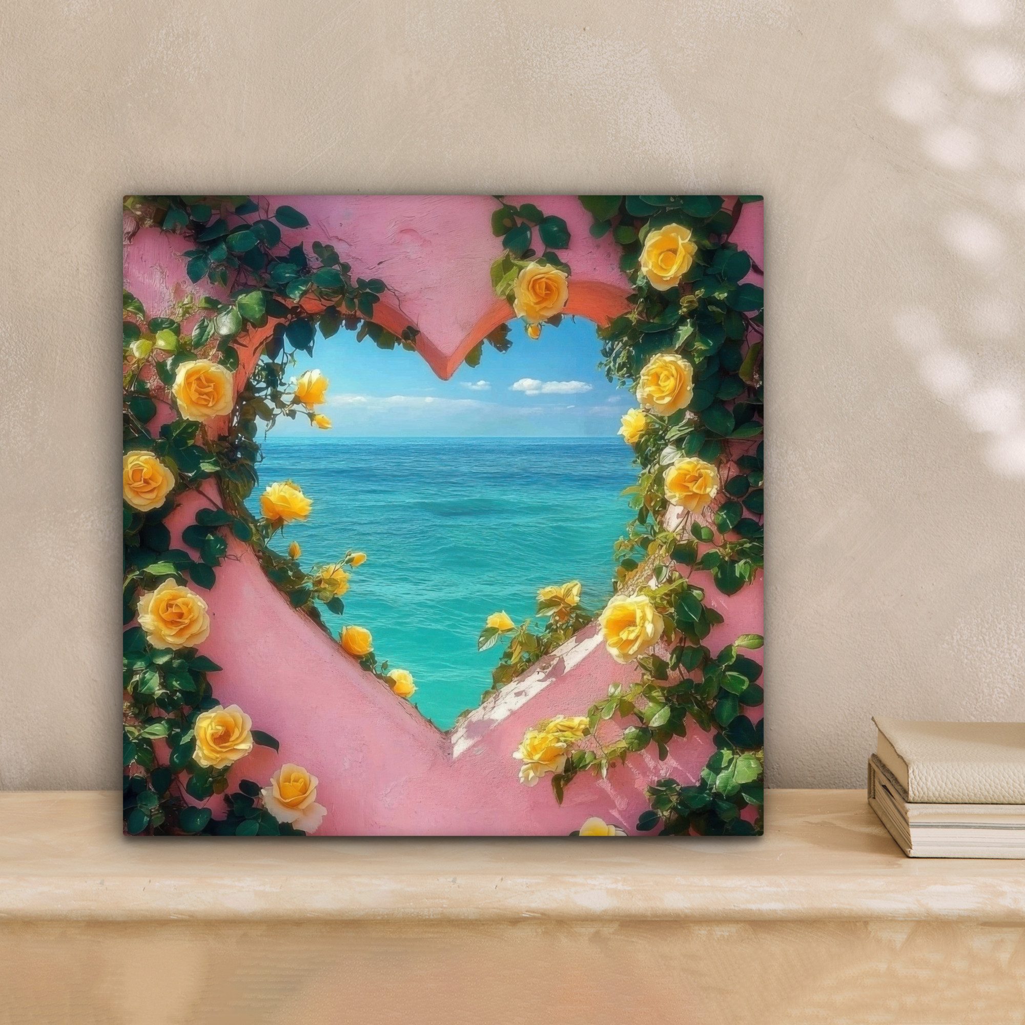 OneMillionCanvasses® Leinwandbild Herz - Meer - günstig online kaufen