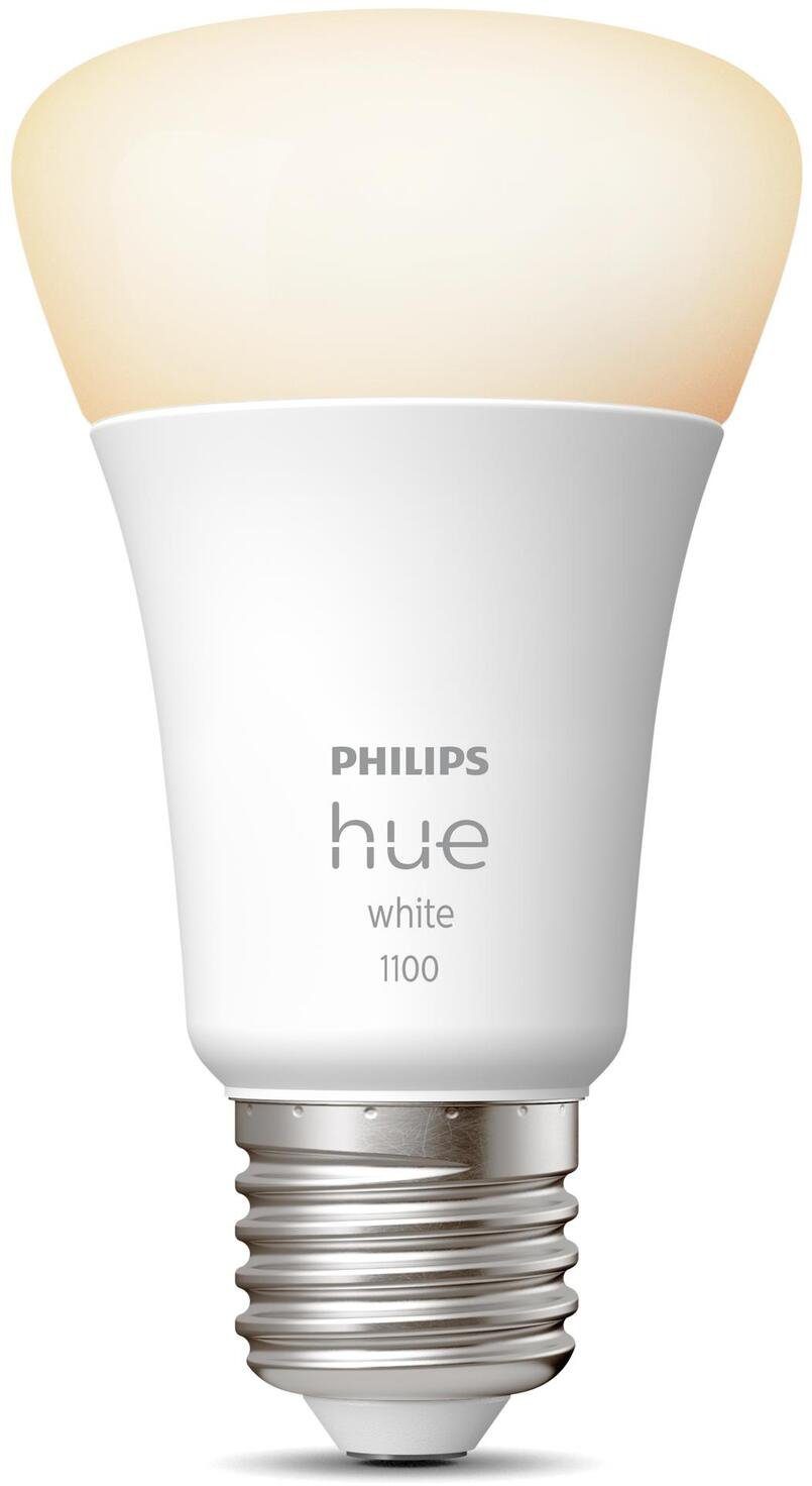 Philips Hue LED-Leuchtmittel White E27 Einzelpack 1050lm 75W, E27, 1 St., Warmweiß