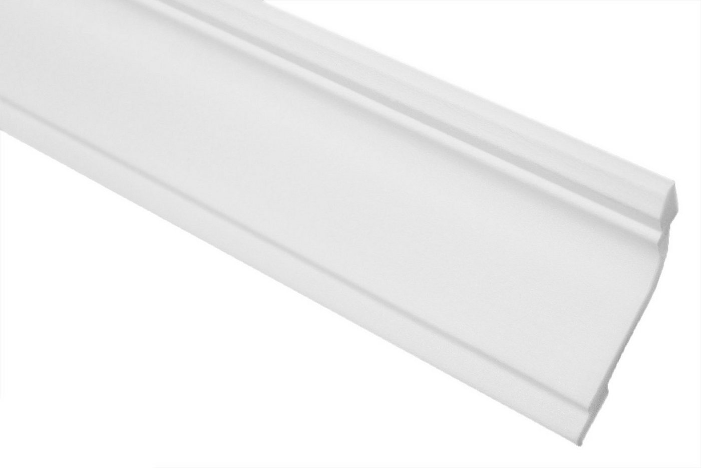 Thumbnail - marbet design Stuckleiste E-35, Musterstück (20cm), XPS Styropor weiß - Deckenleisten Zierleisten Eckleisten Dekorbau E-...