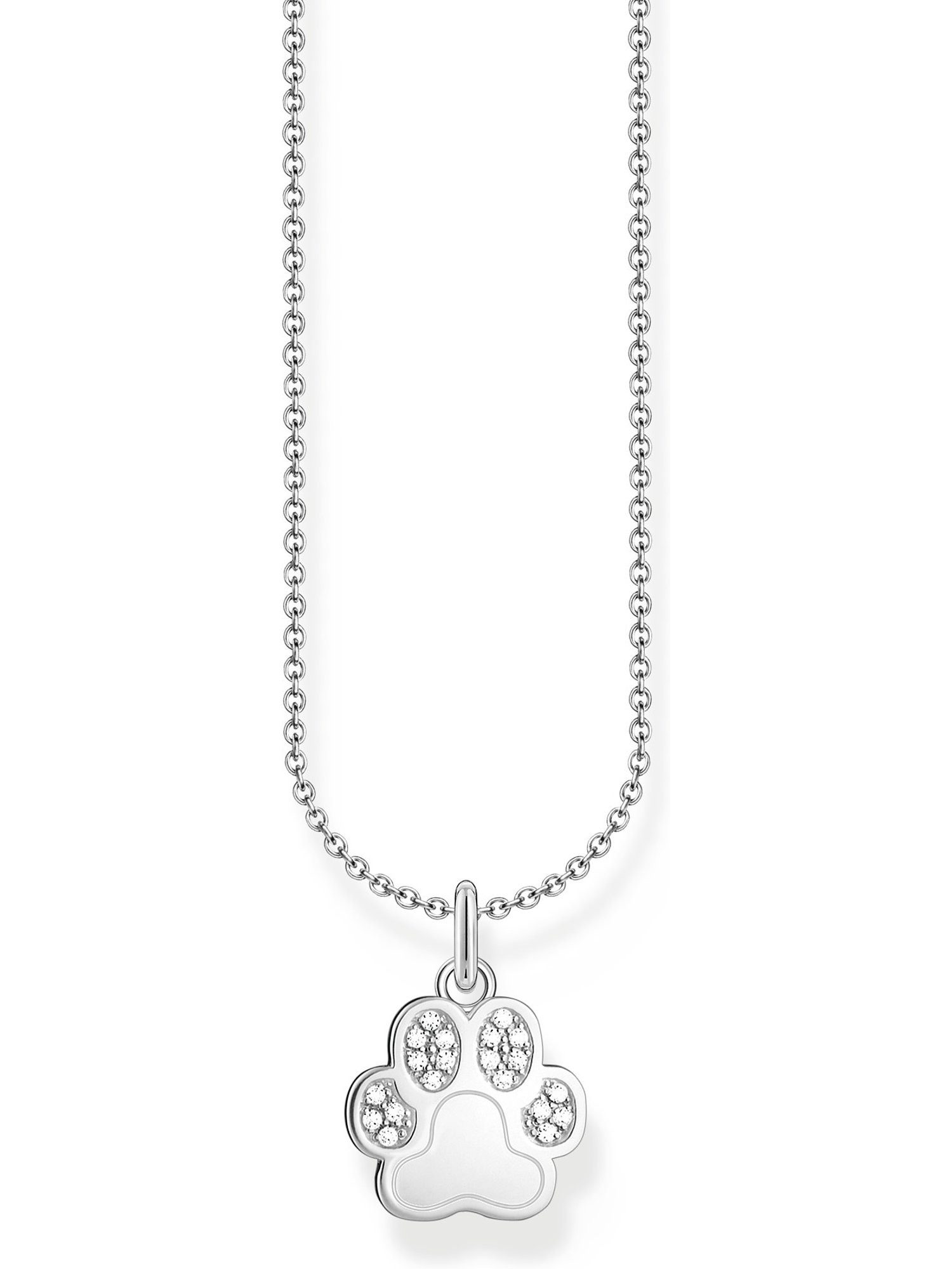 Silberkette Thomas Sabo Damen-Kette 925er Silber Zirkonia