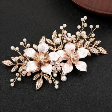 Rouemi Diadem Damen Haarschmuck, Party Hochzeit Elegant Floral Haarschmuck