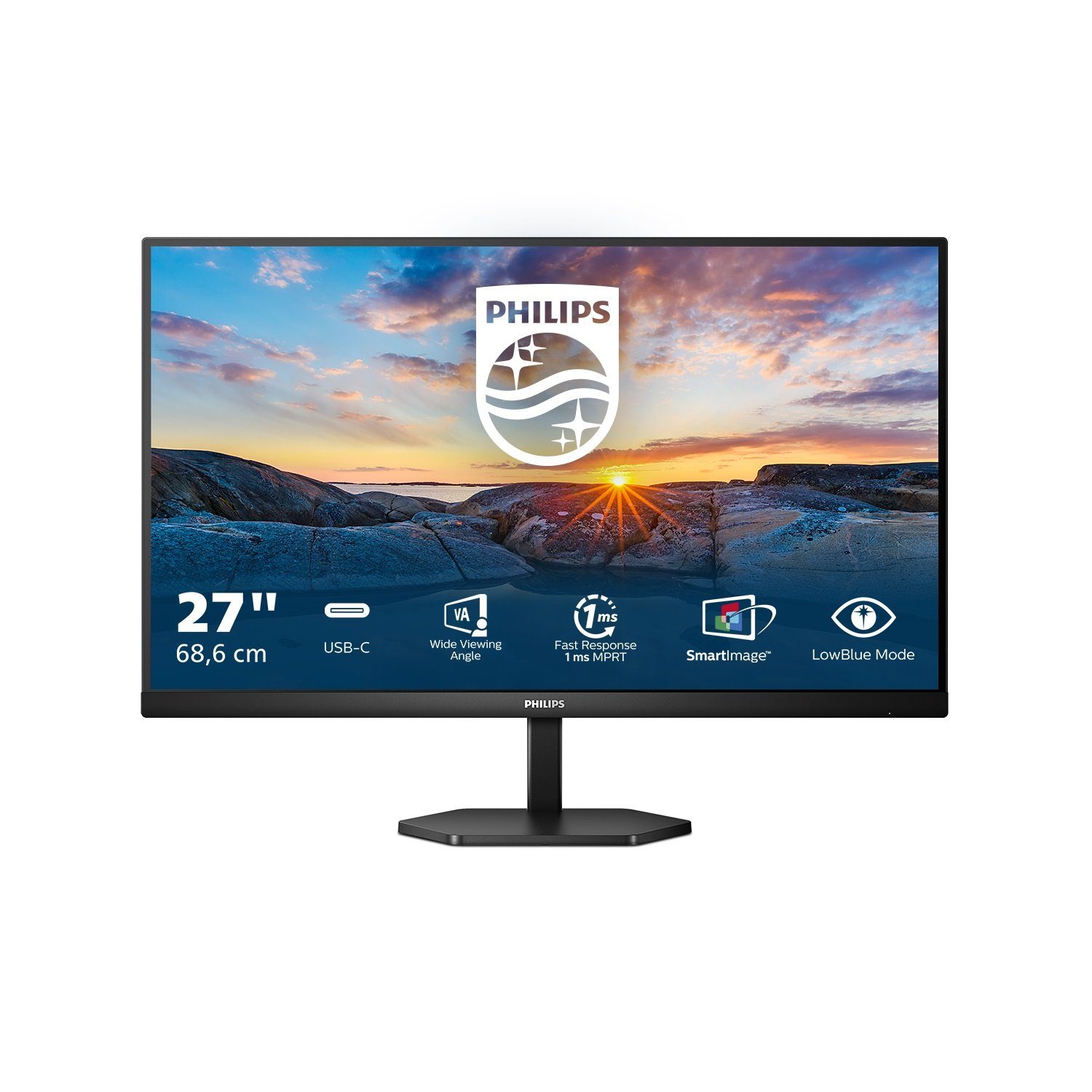 Philips 27E1N3300A LCD-Monitor (68,7 cm/27 ", 1920 x 1080 px, Full HD, 1 ms Reaktionszeit, 75 Hz, IPS)