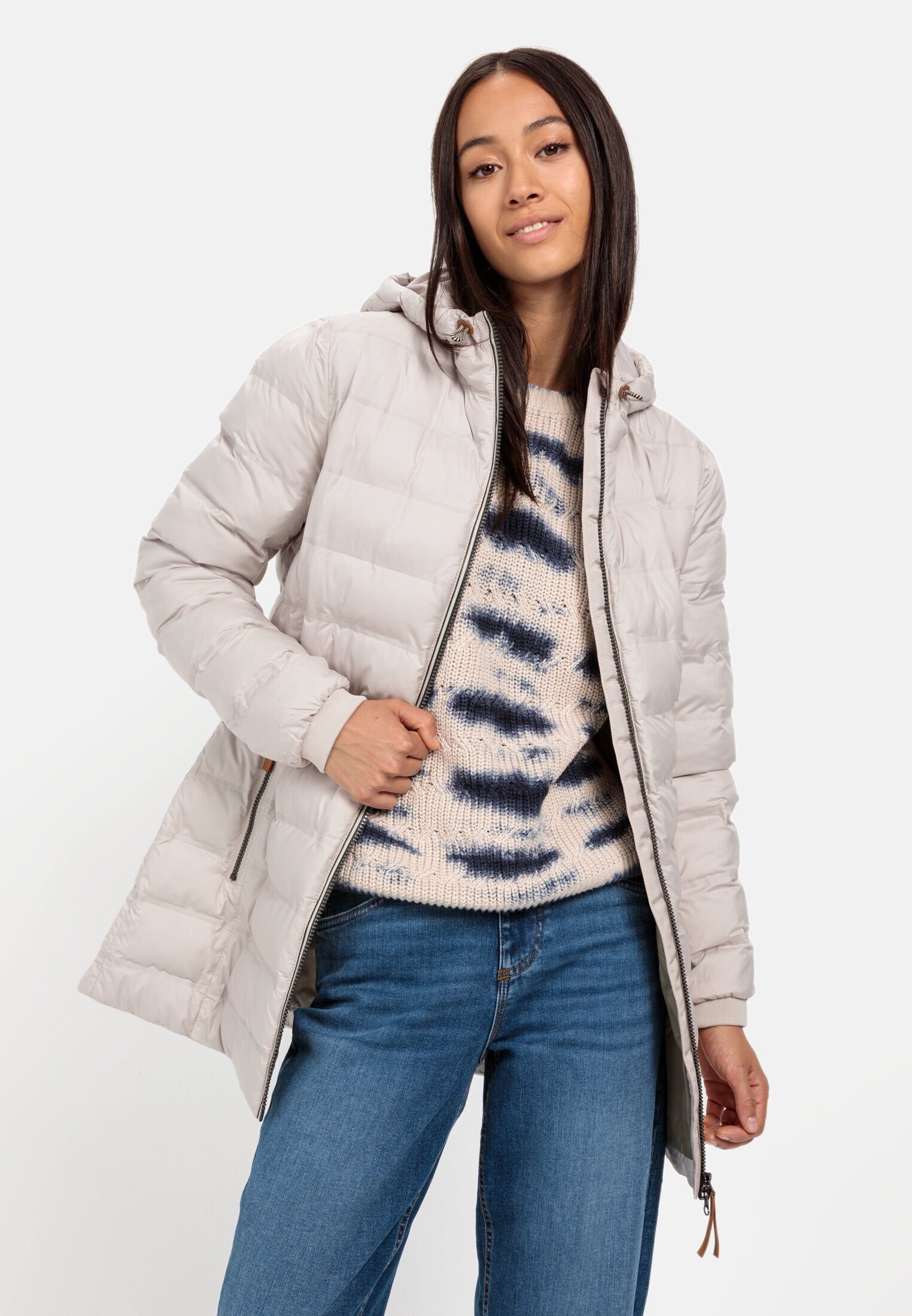 camel active 3-in-1-Funktionsjacke aus recyceltem Polyester Langarm Kapuze günstig online kaufen