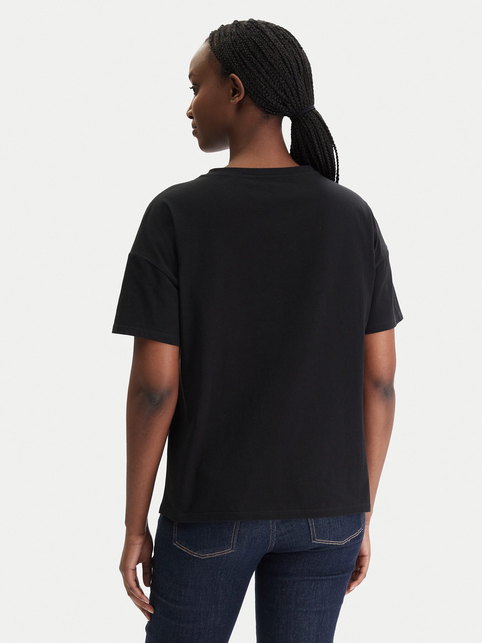 Liu Jo T-Shirt - Damen T-Shirt - Print Shirt mit Schmuckdetails - Rundhals Kurzarm