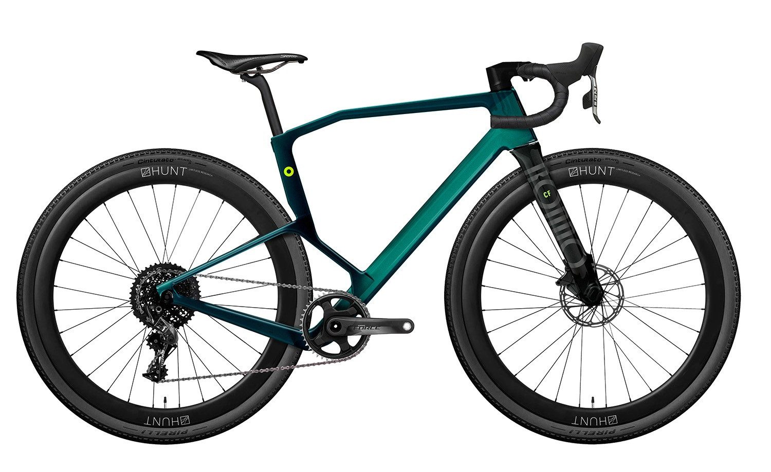 RONDO Gravelbike Gravelbike Ruut CF 0 Gravel Plus Emerald/Black 28" Diamant, 12 Gang SRAM SRAM Force XLPR eTap AXS Schaltwerk
