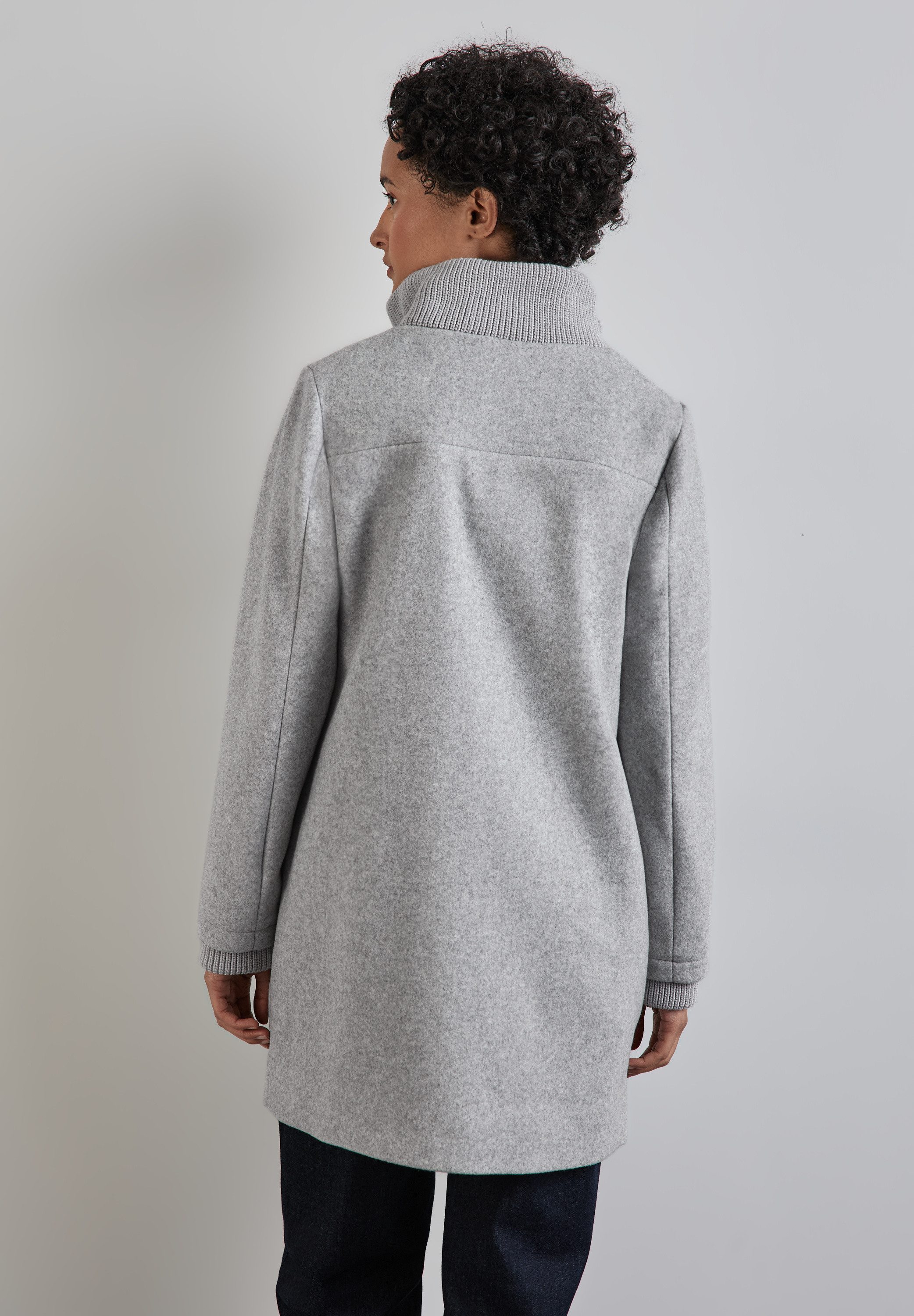 STREET ONE Langmantel mit Strickdetails günstig online kaufen