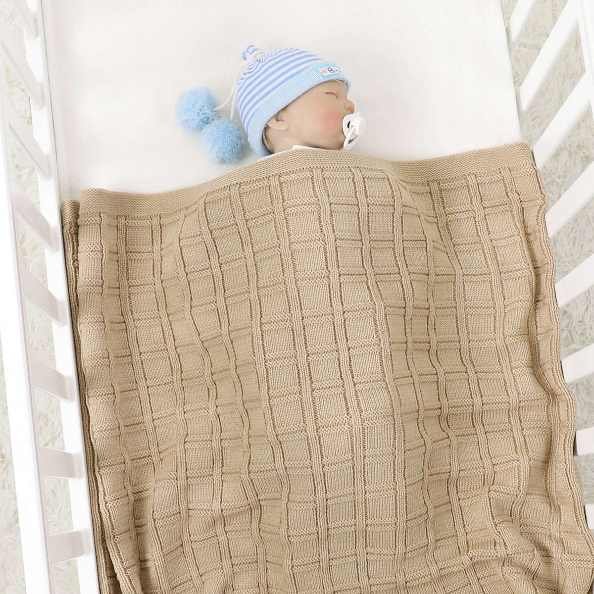 Babydecke »BHD82W1038«, SIKAINI, NormallackKaroMusterBabyDecke