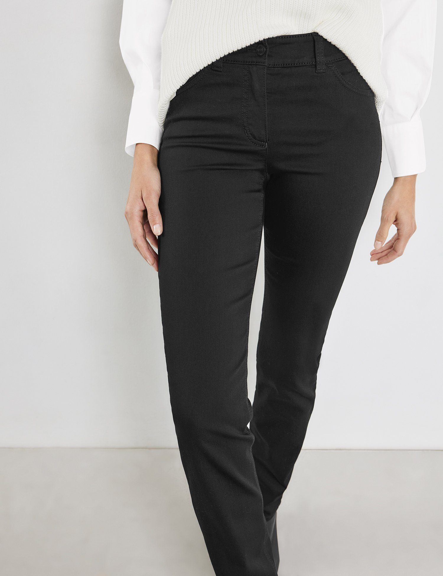 Hose GERRY black black WEBER Slim-fit-Jeans denim Jeans