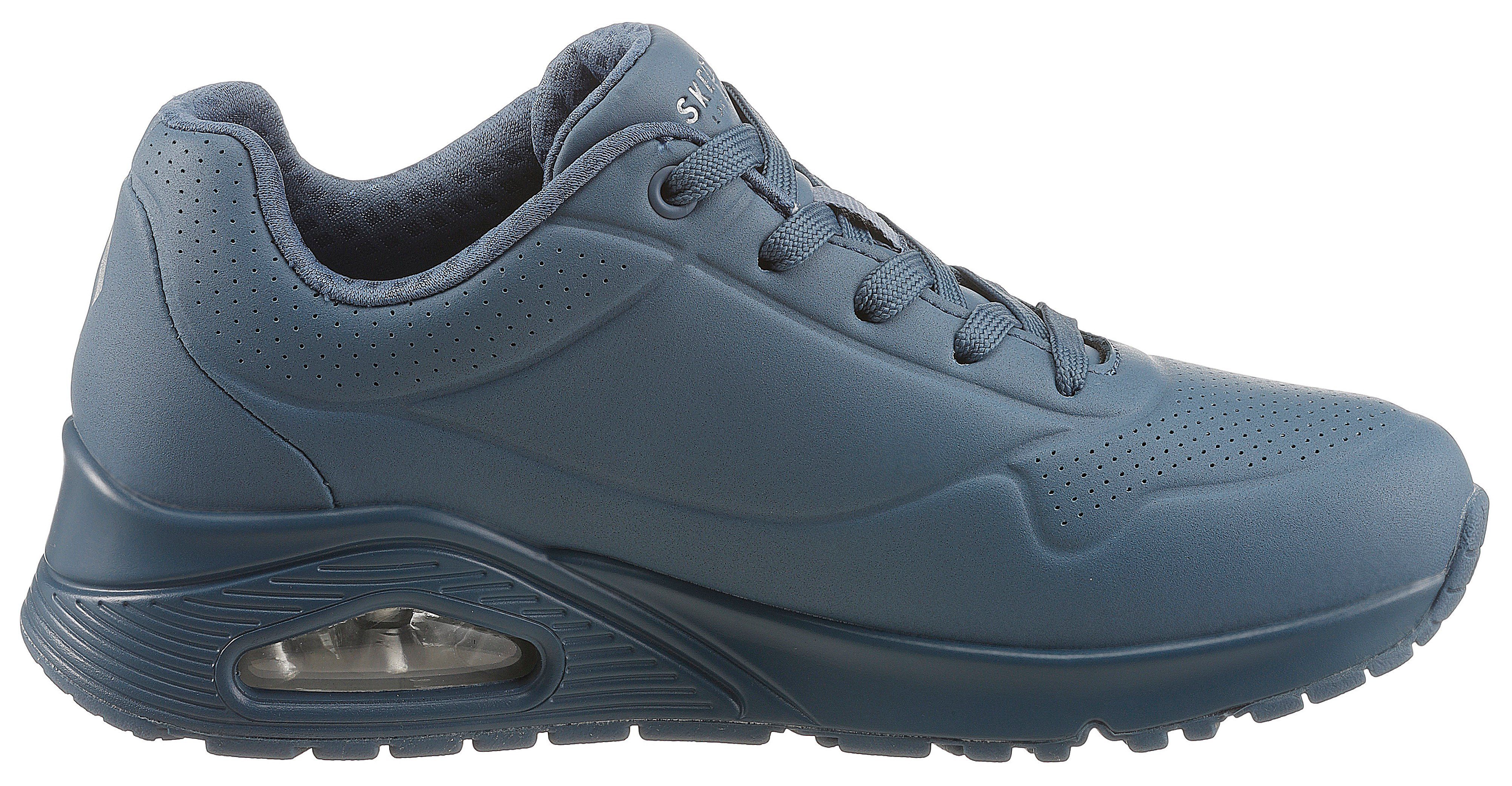 Skechers Uno Perforation Stand - blau feiner on mit Air Wedgesneaker