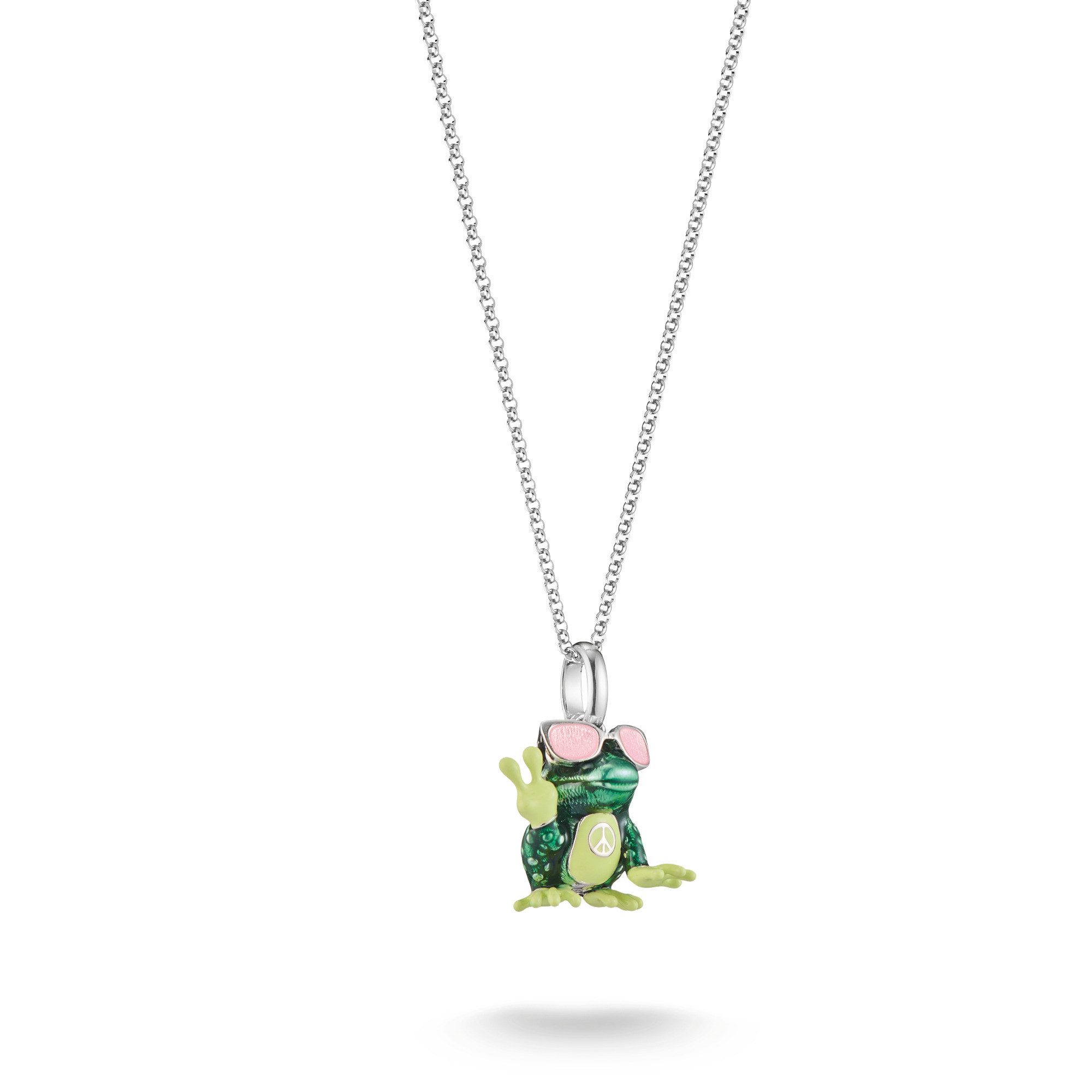 THOMAS SABO Kette mit Anhänger Froschkette, mit Zirkonia (synth)