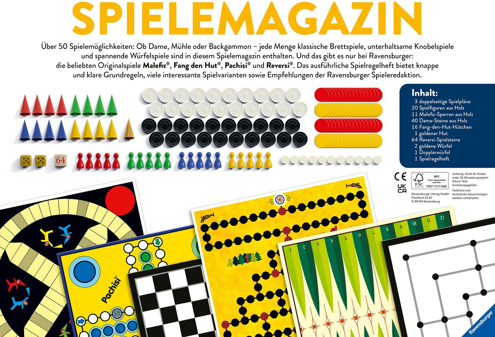 Ravensburger Spielesammlung Spiele-Magazin, Made in Europe