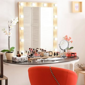 relaxdays Kosmetikspiegel Kosmetikspiegel mit Vergrößerung stehend