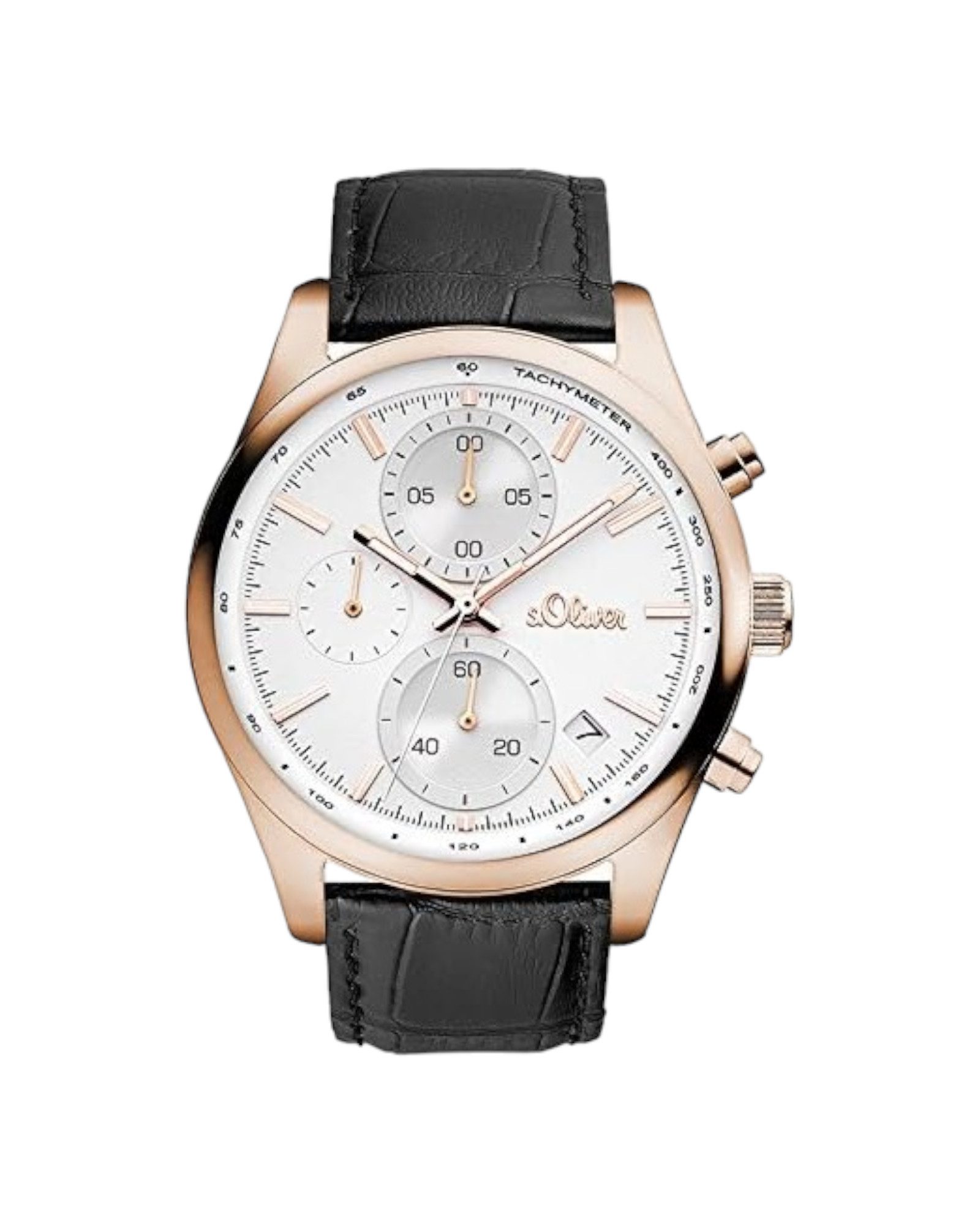 Chronograph s.Oliver Herren Chronograph Quarz Uhr SO-3347-LC SO-3347-LC