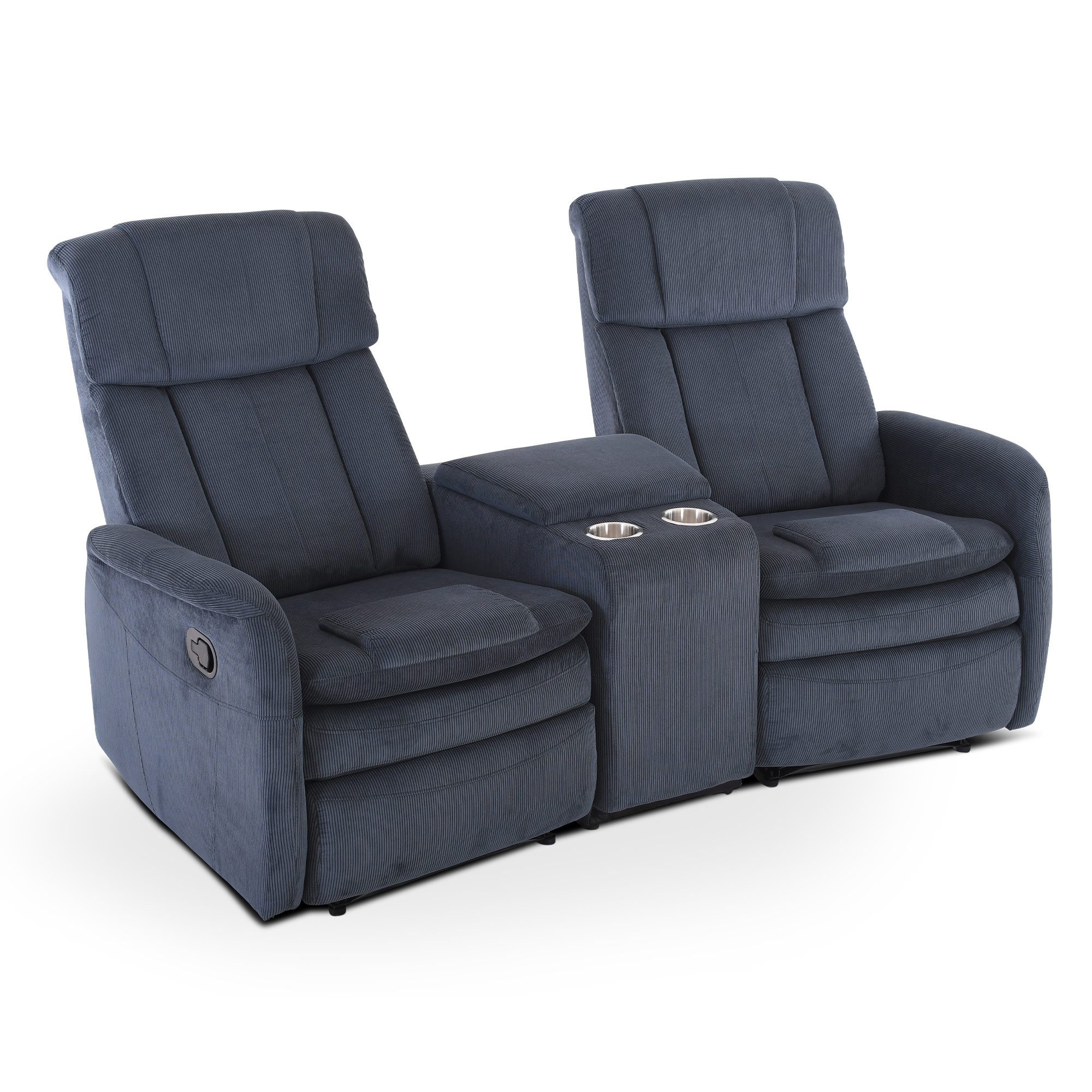 Raburg 2-Sitzer Kinosessel, 2er-Fernsehsessel mit Relaxfunktion, mechanisch, Maxx, mit Liegefunktion, für 2 Personen, Belastbarkeit je Sitzplatz 150 kg