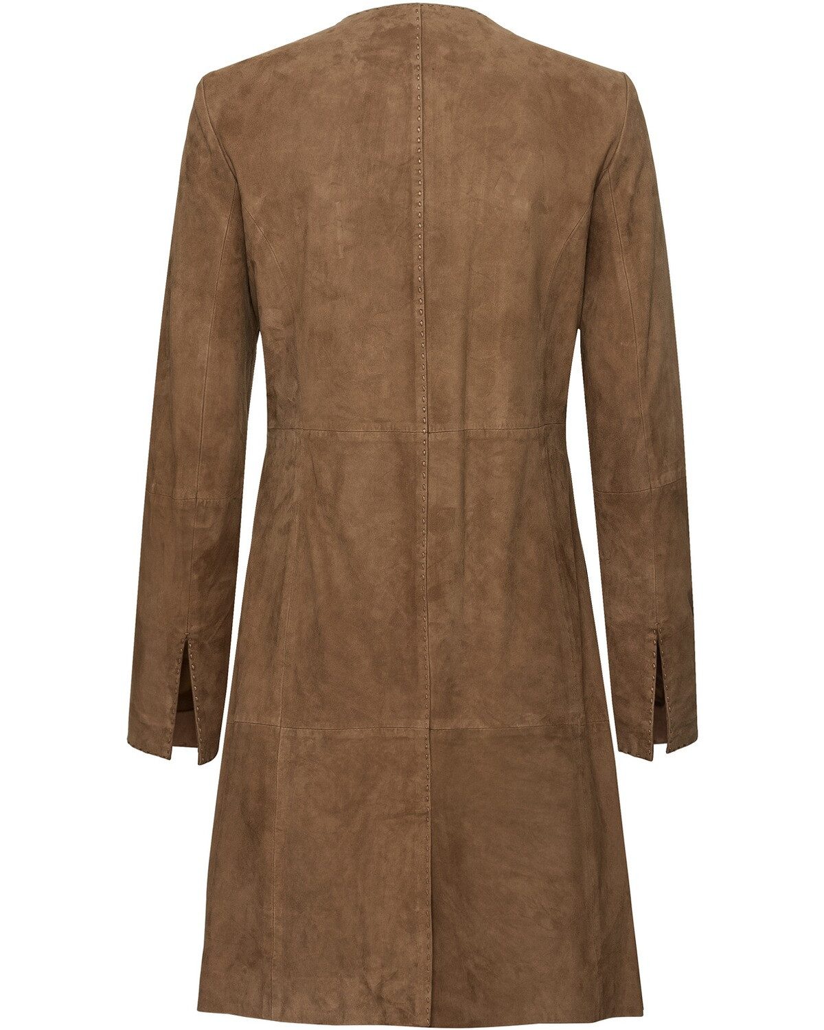 Brigitte von Schönfels Longblazer Ledermantel aus Ziegenvelours günstig online kaufen