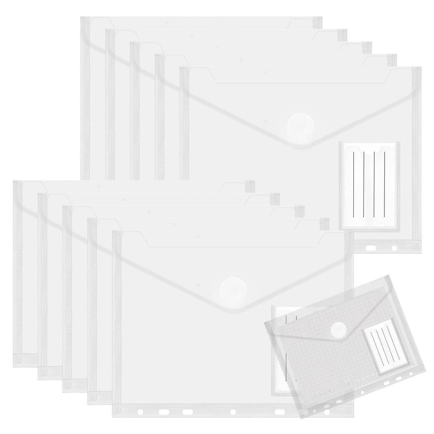 LuxusKollektion Ringbuchmappe Dokumententasche A5 7-Loch Transparent (10-St)