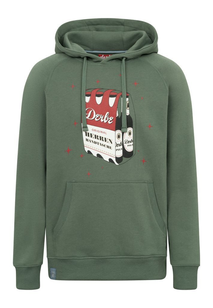 Derbe Hoodie Herrenhandtasche Rot-Weiß Herren Hoodie (1-tlg)