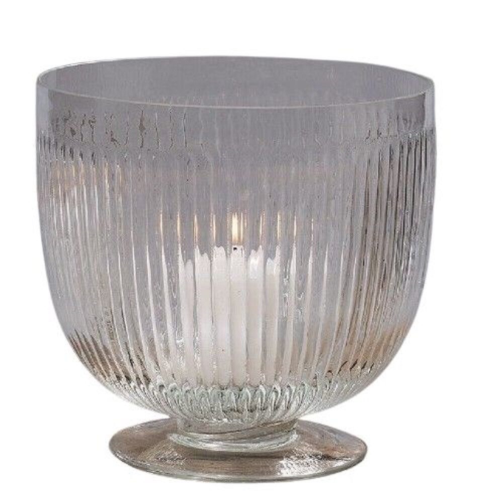 BOLTZE GRUPPE GmbH Windlicht Windlicht Glas Rillen Ø.17 cm H.21 cm transparent 1 Stück