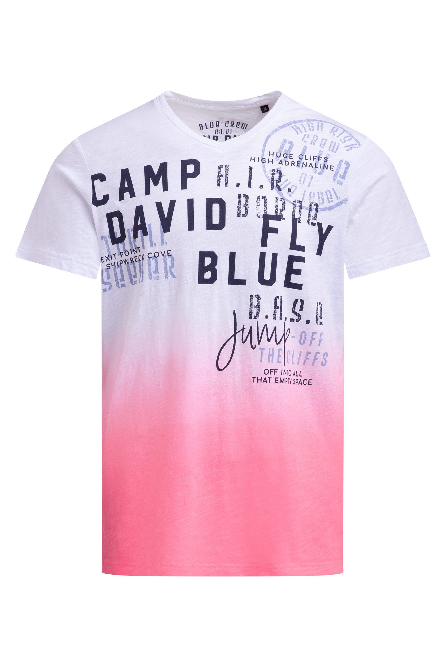 CAMP DAVID V-Shirt mit maskulinem V-Ausschnitt