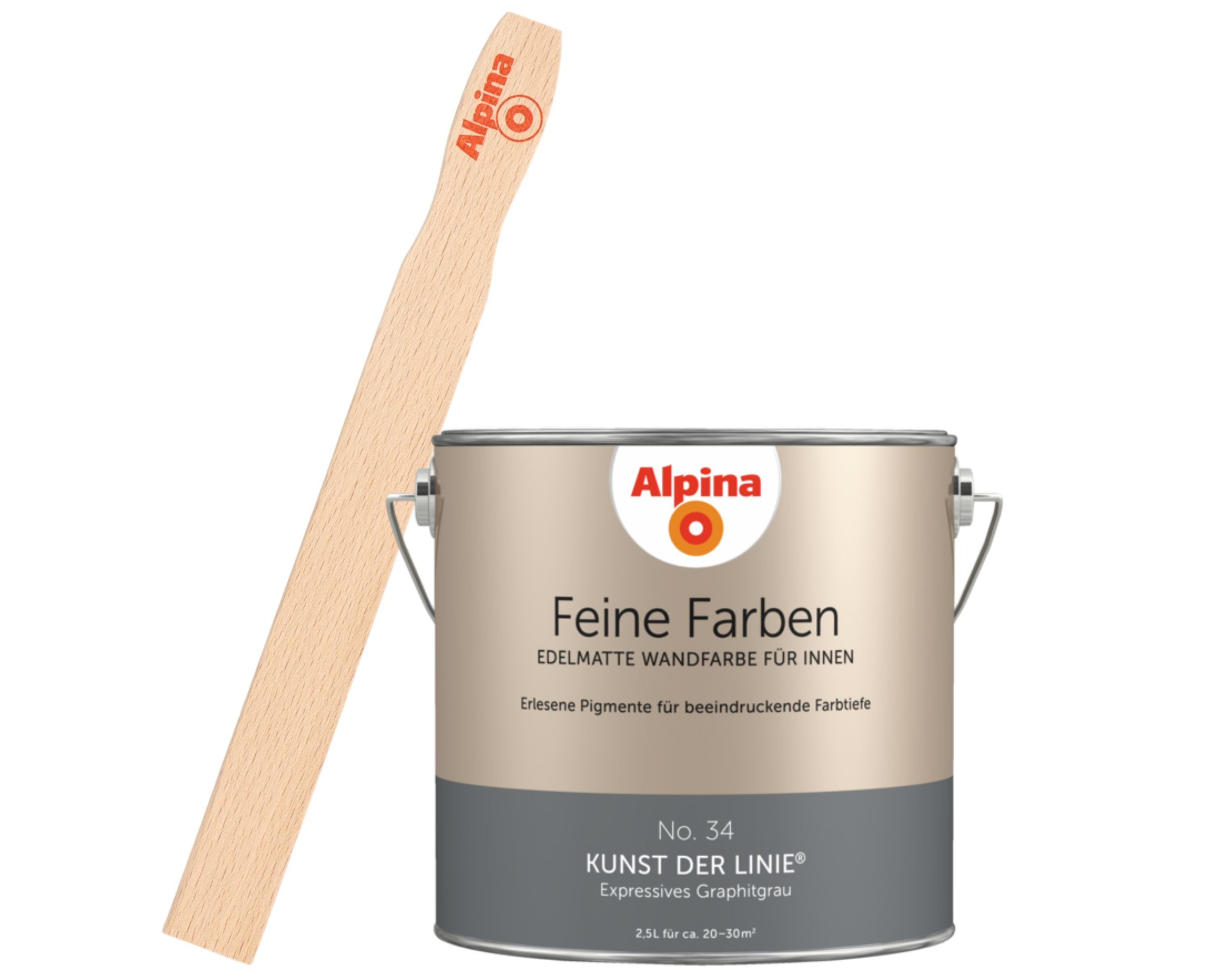 Alpina Wandfarbe Alpina Feine Farben + Gratis Rührstab