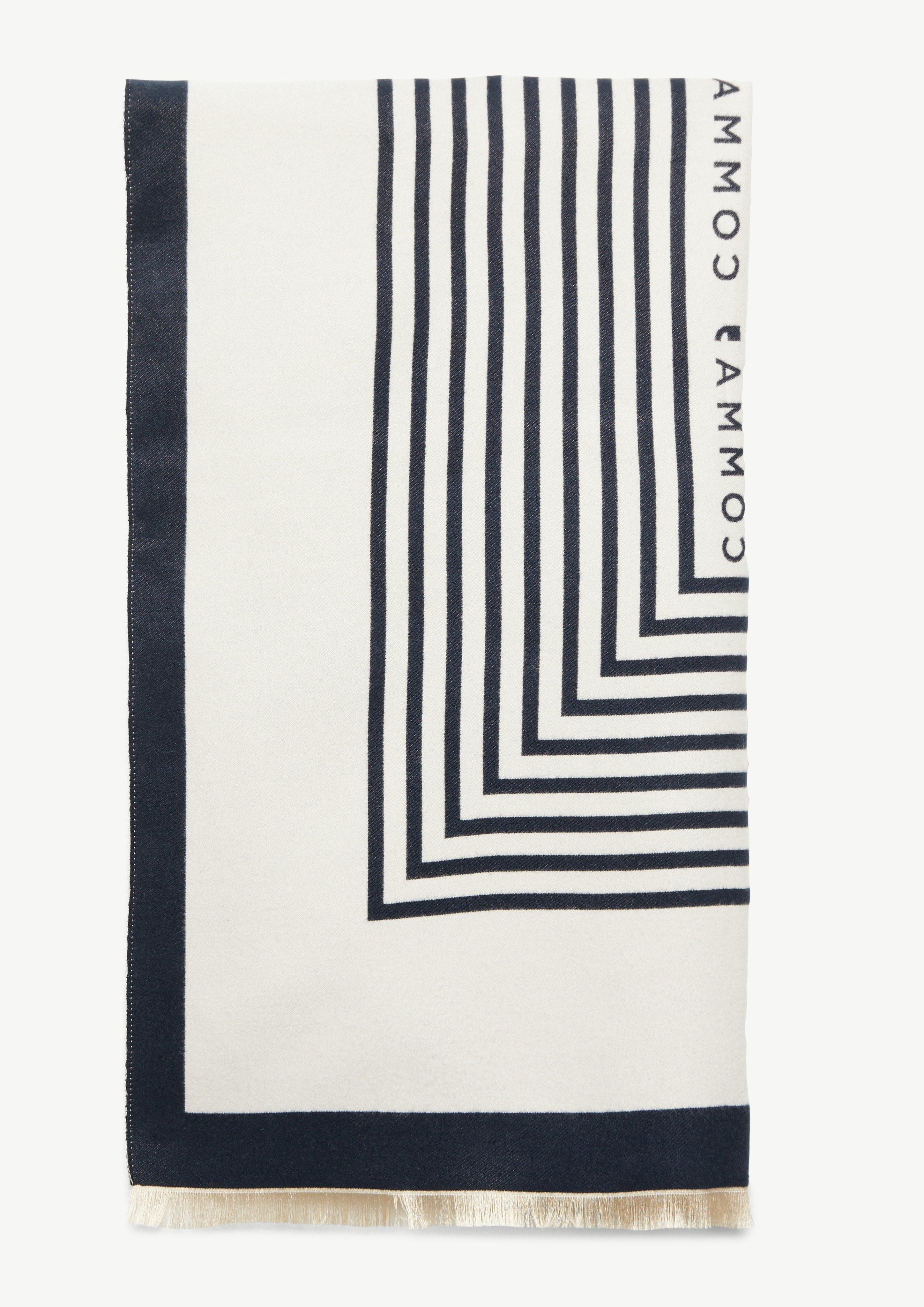 Comma Halstuch Weicher Jacquard-Schal aus Viskosemix, günstig online kaufen