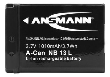ANSMANN AG A-Can NB13L Ersatzakku passend für CANON PowerShot G7X – 3.7V 1010 mAh Kamera-Akku 1010 mAh (3.7 V)