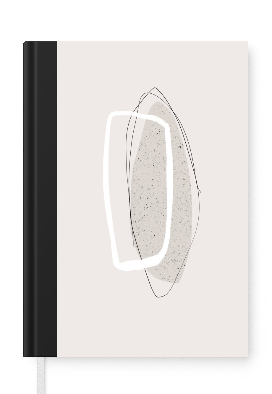 MuchoWow Notizbuch Pastell - Abstrakt - Design, Journal, Merkzettel, Tagebuch, Notizheft, A5, 98 Seiten, Haushaltsbuch