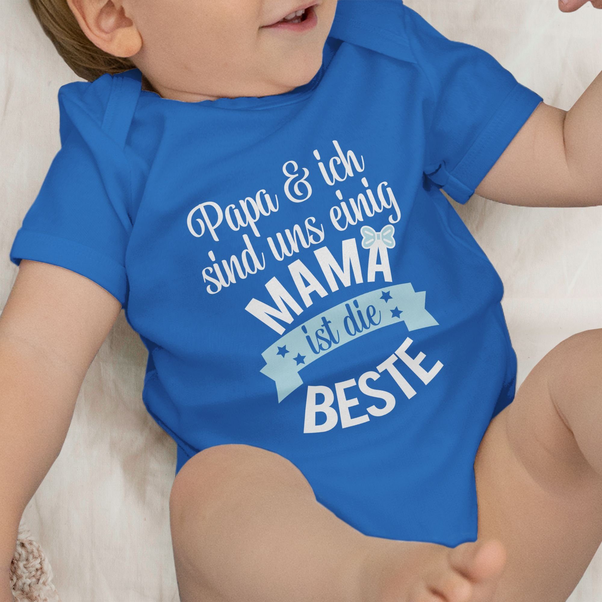 Mama I (1-tlg) ist Muttertagsgeschenk Shirtbody die Beste Royalblau Shirtracer 3