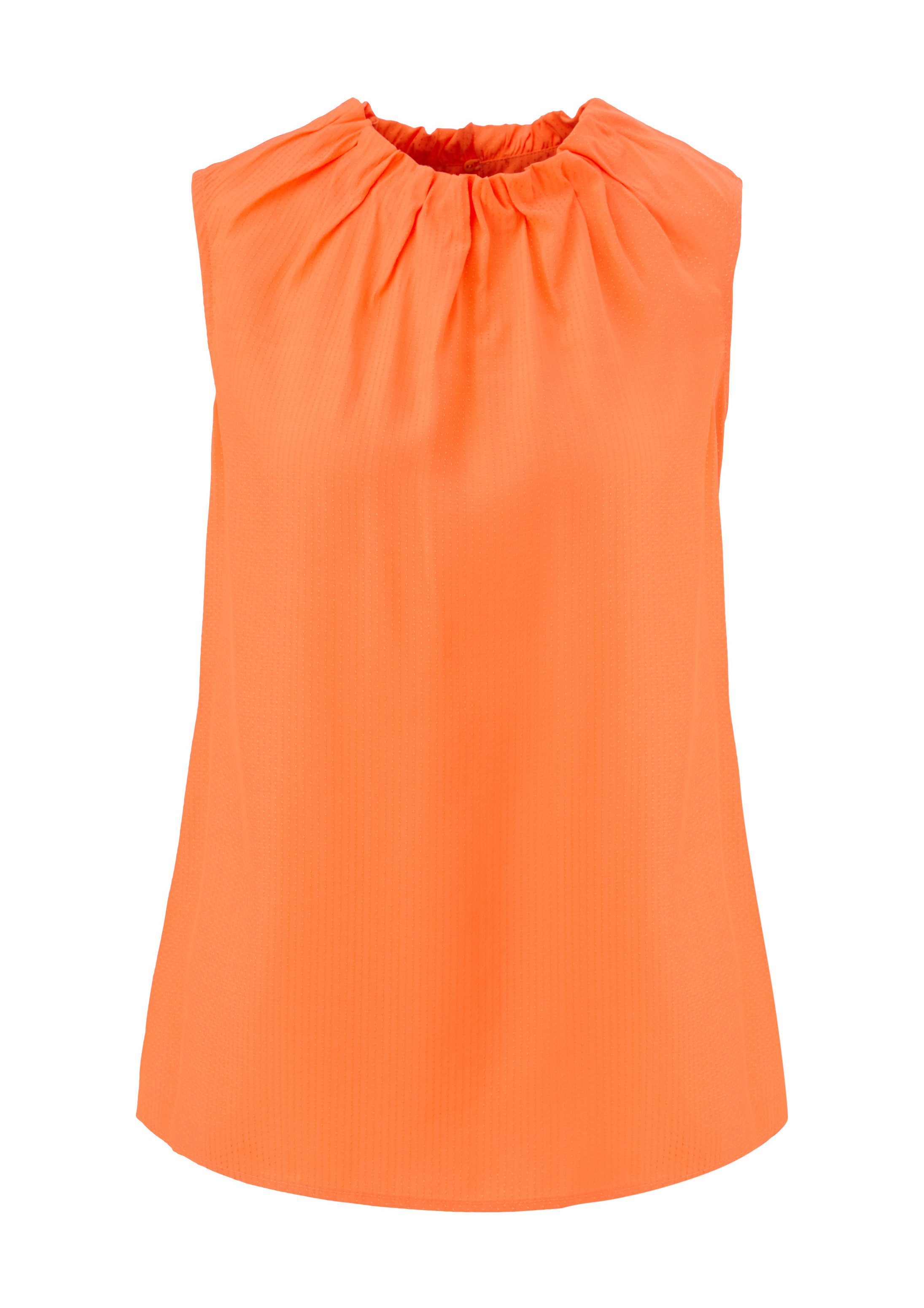 comma Blusentop Bluse Viskosebluse mit Raffung