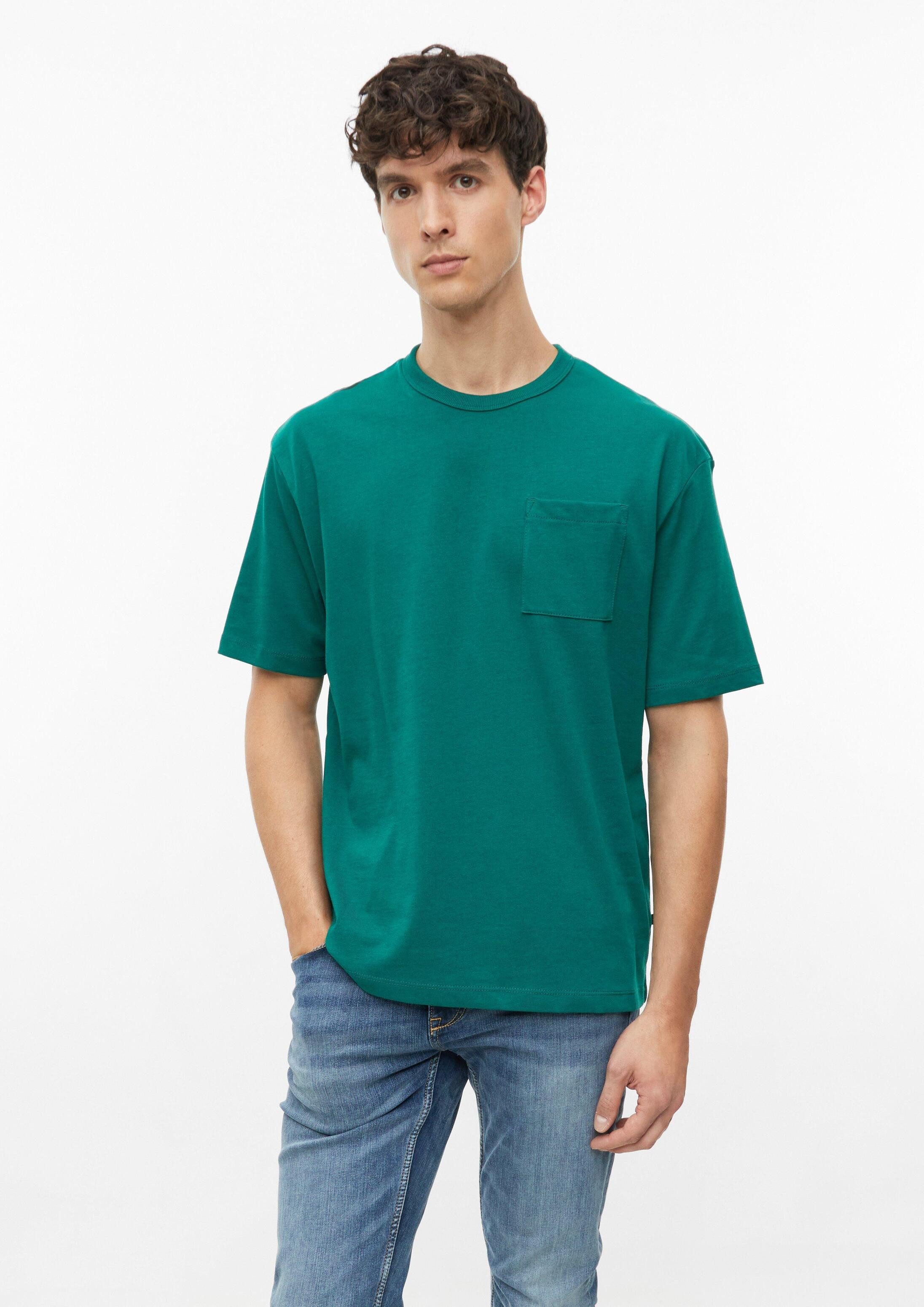 s.Oliver Kurzarmshirt T-Shirt T-Shirt aus Heavy Jersey mit Brusttasche im Modern Fit