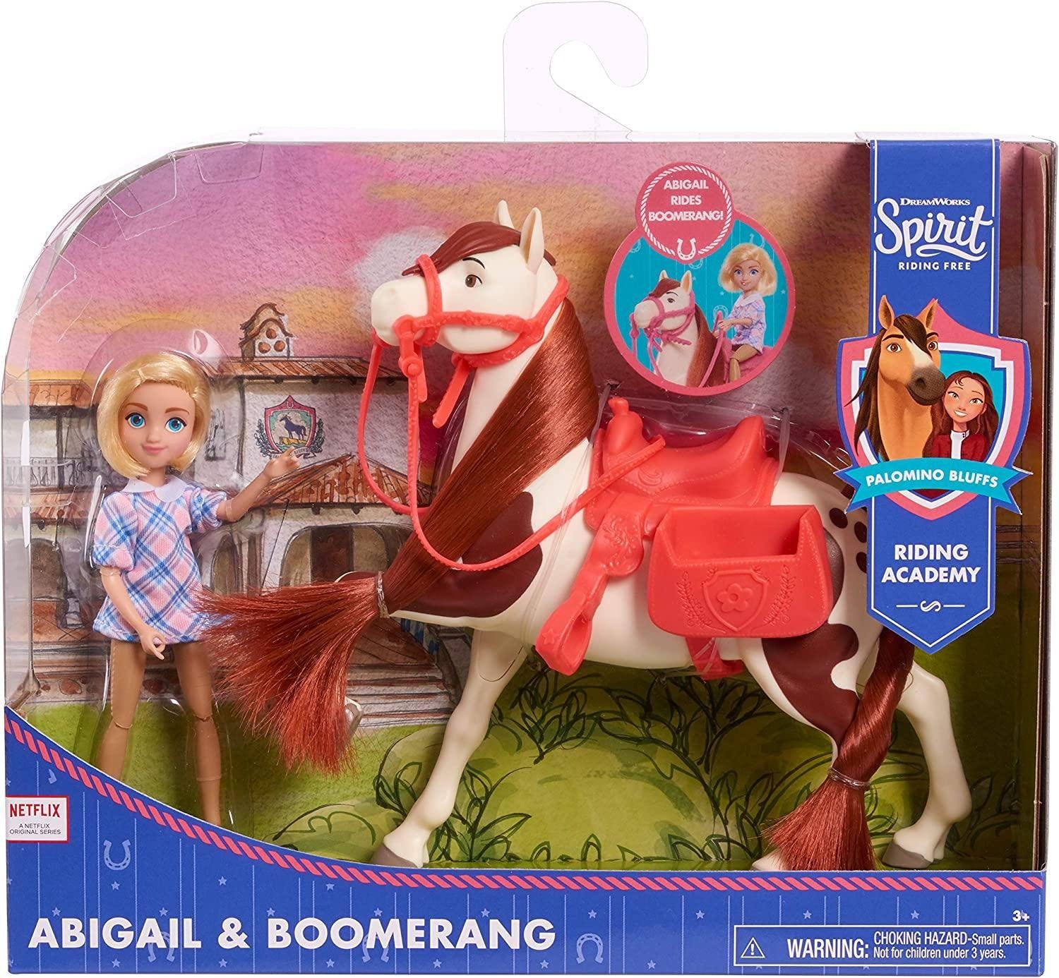 JustPlay Spielfigur Spirit Collector Doll and Horse Abigail Boomerang