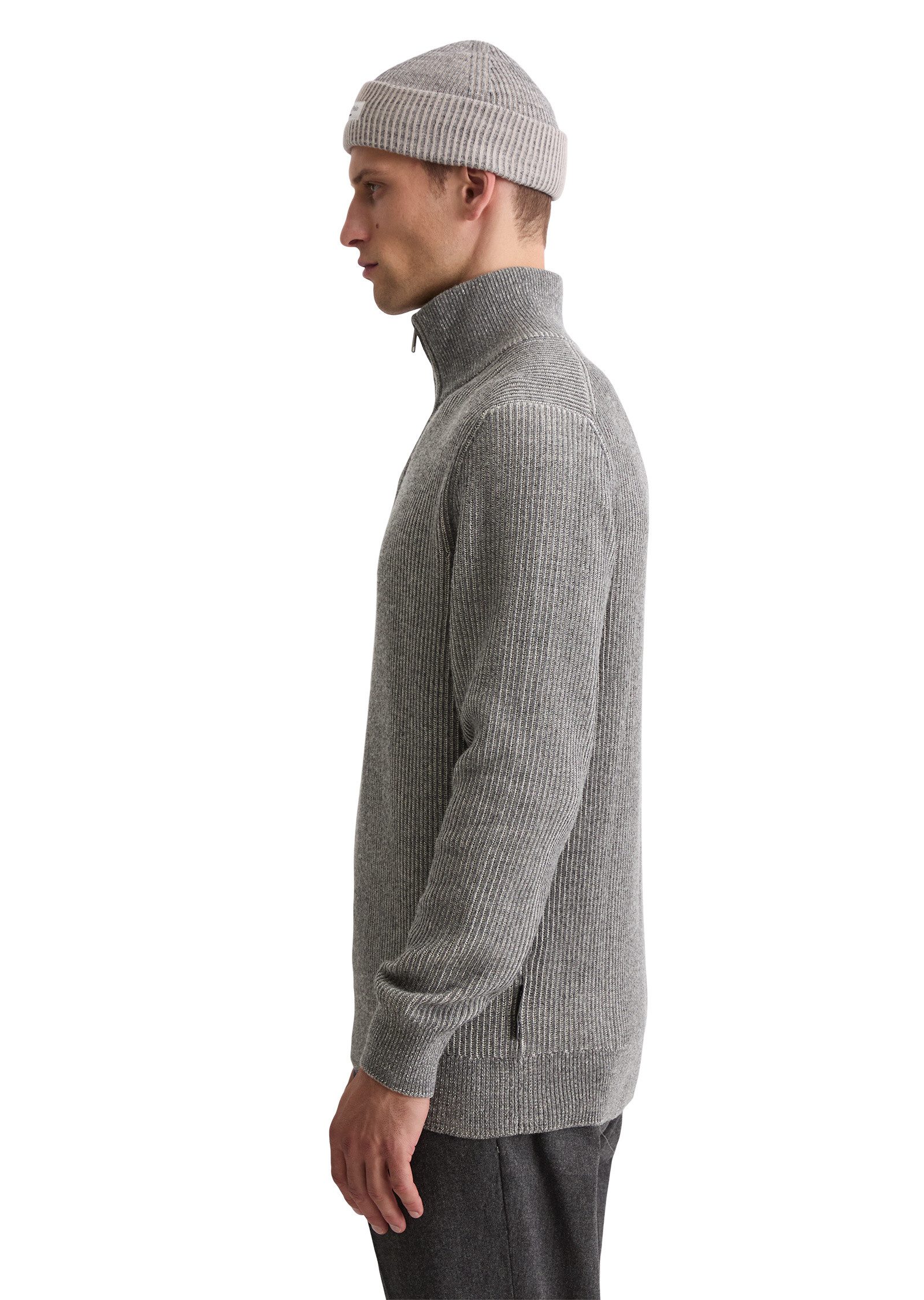 Marc O'Polo Troyer aus Baumwoll-Schurwoll-Mix günstig online kaufen