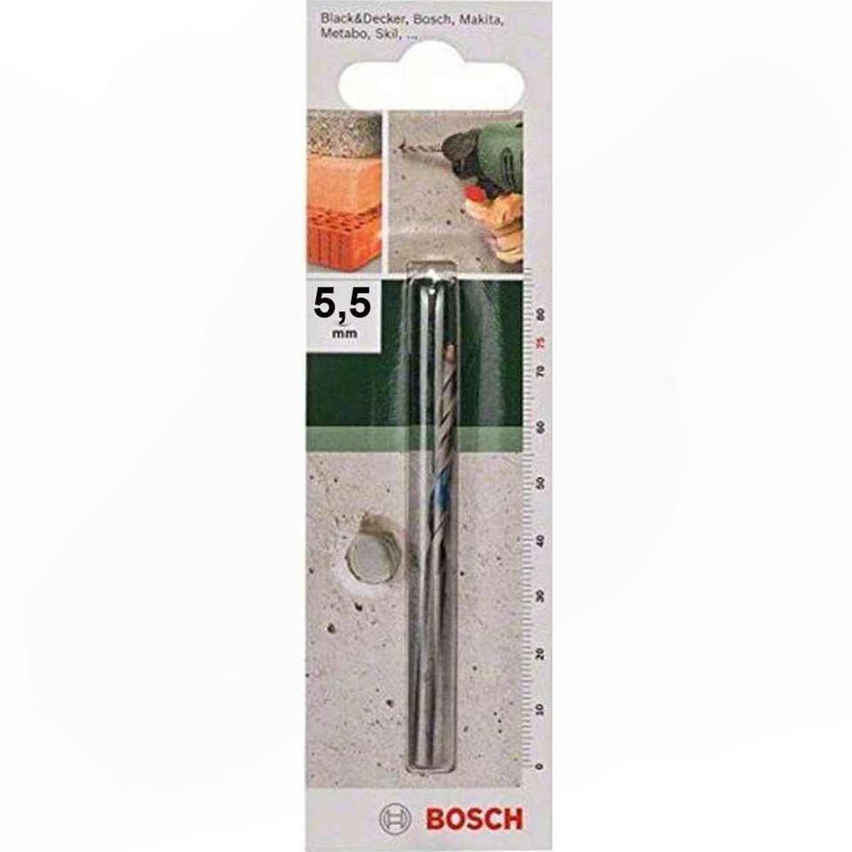 BOSCH Betonbohrer Bosch Betonbohrer Ø 5,5 mm HM Bohrspitze 2609255404