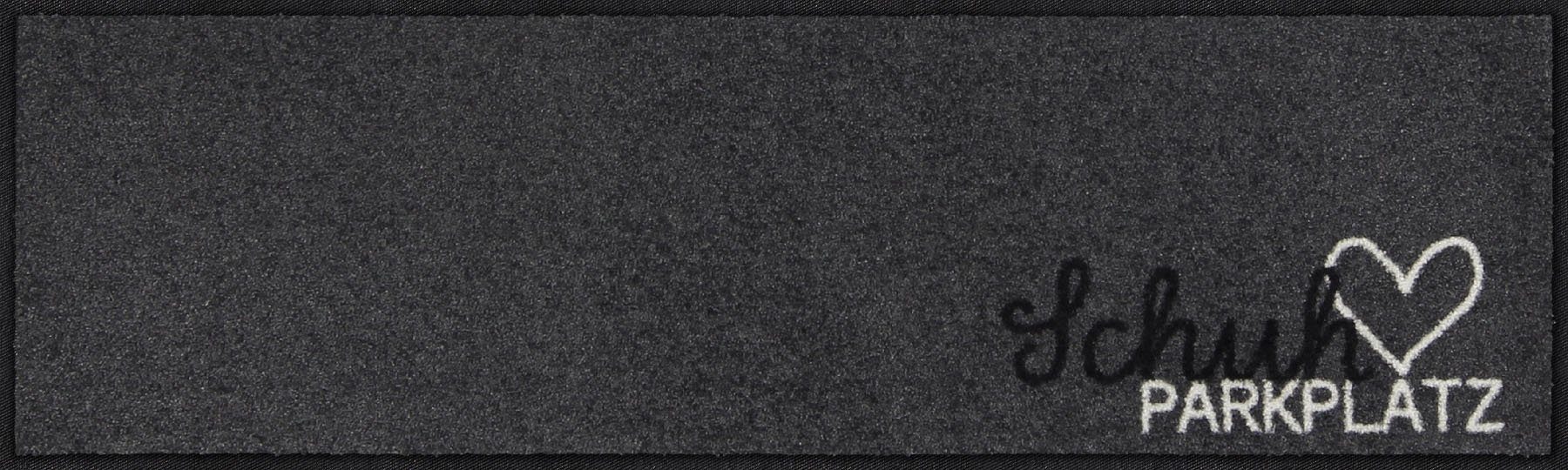 Salonloewe Fußmatte Läufer klein 30x100 Schuhparkplatz pur silber anthrazit günstig online kaufen