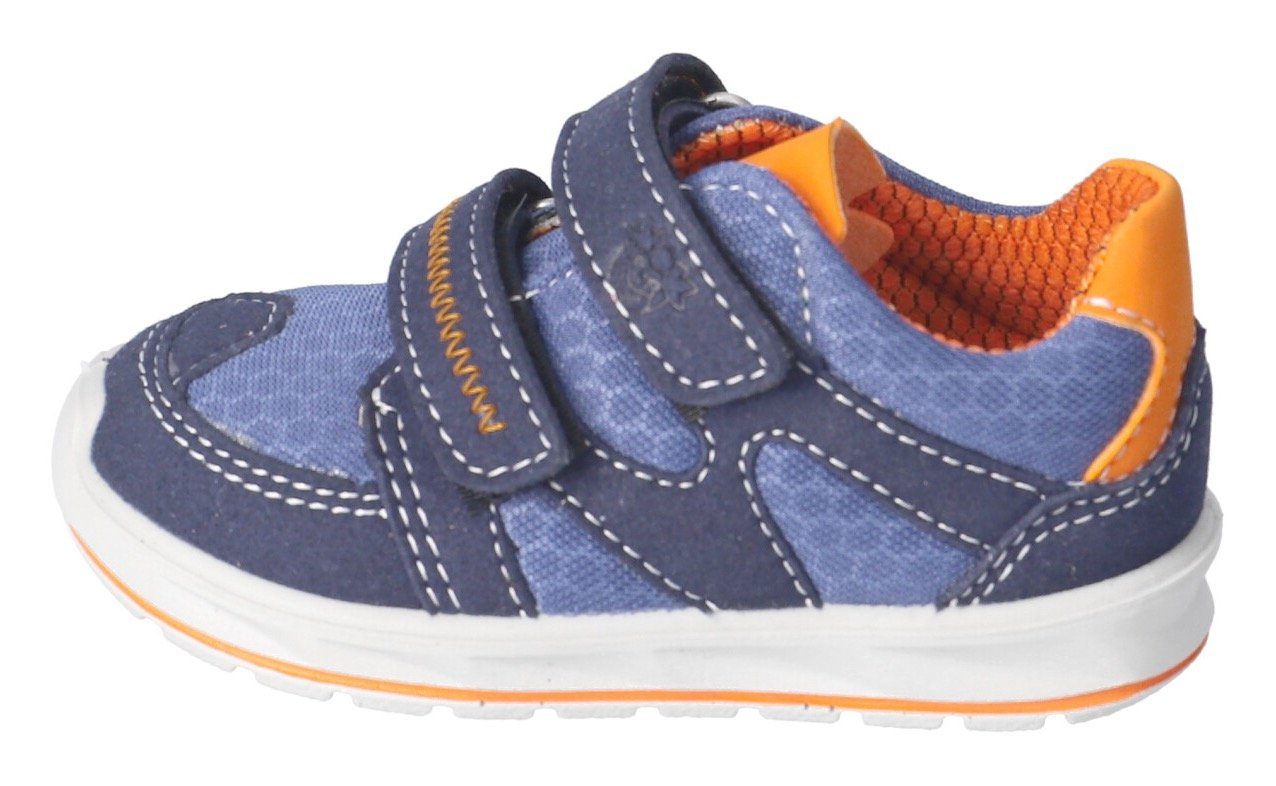 PEPINO by RICOSTA PERRY WMS: mit (161) herausnehmbarer normal Klettschuh ozean/reef/orange Innensohle