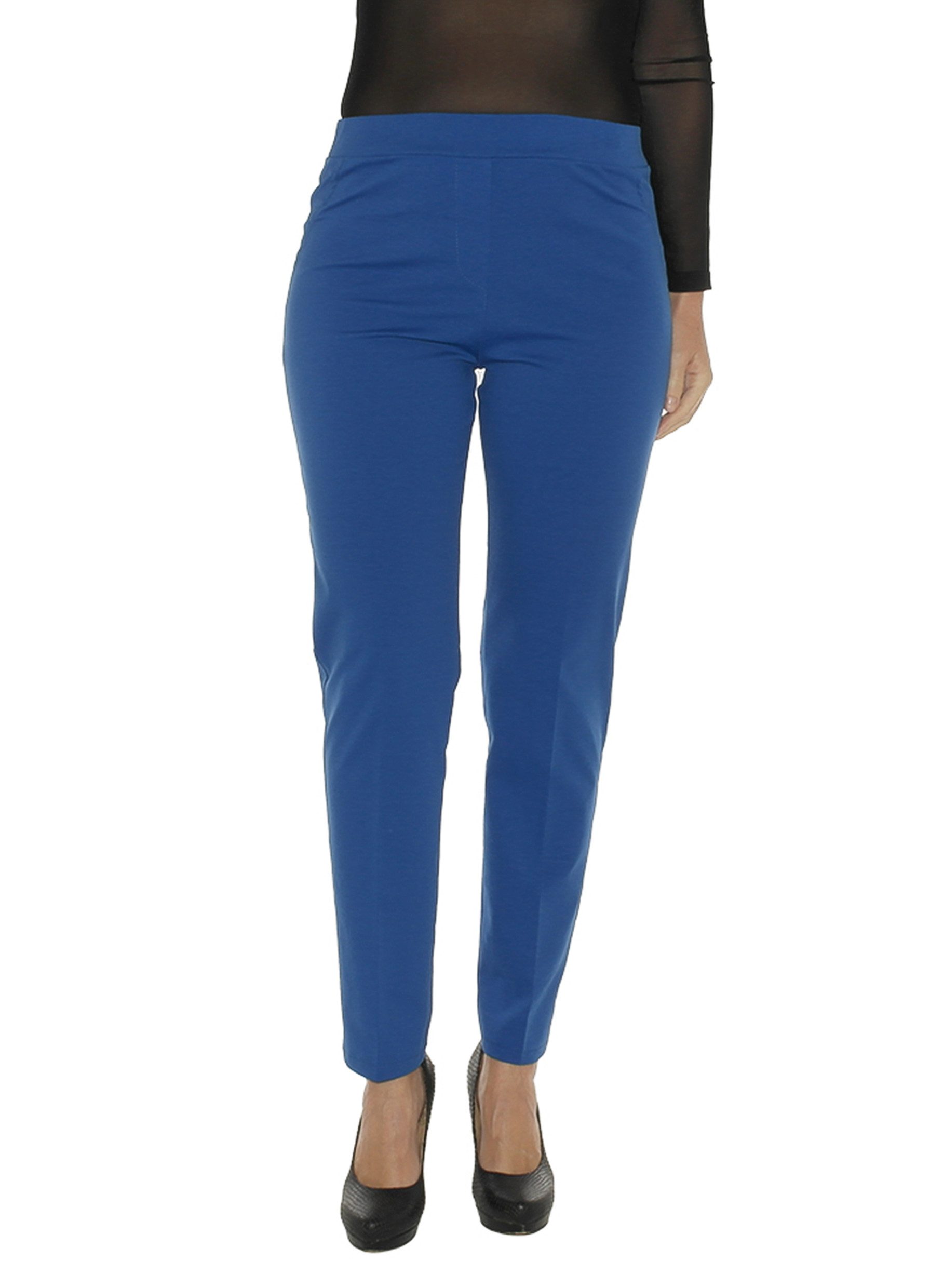 Schlupfchinohose Stoffhose Damen Chinohose Slim Fit Lange Schlupfhose Chino Hose Mode 1