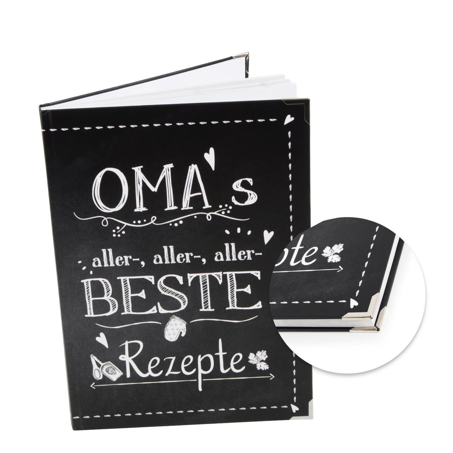 Logbuch-Verlag Dekofigur Rezeptbuch zum Eintragen OMAS ALLERBESTE REZEPTE i günstig online kaufen
