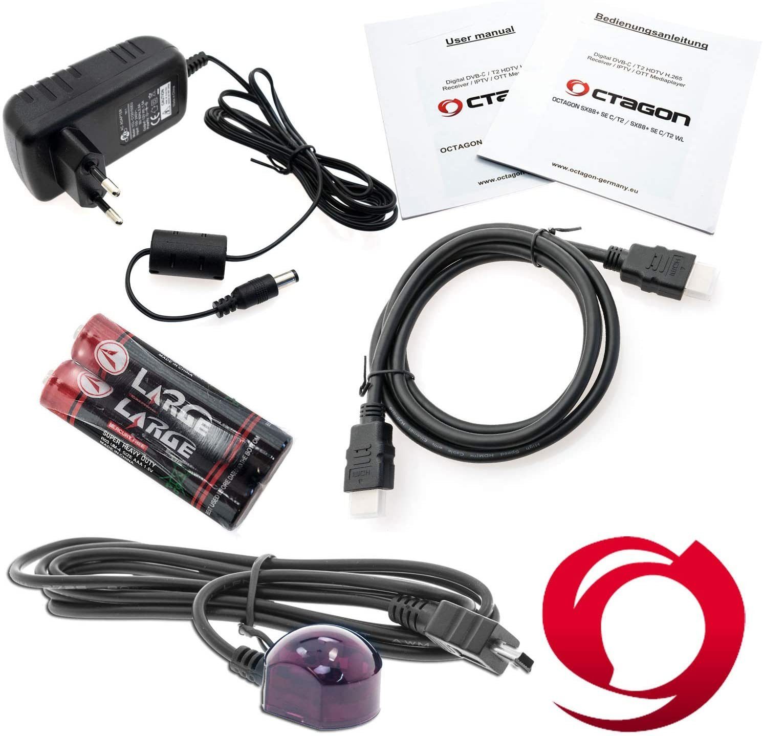 OCTAGON SX88+ SE WL IPTV Hybrid-Receiver Mini + Smart H.265 Kabel-Receiver HD C/T2 Box