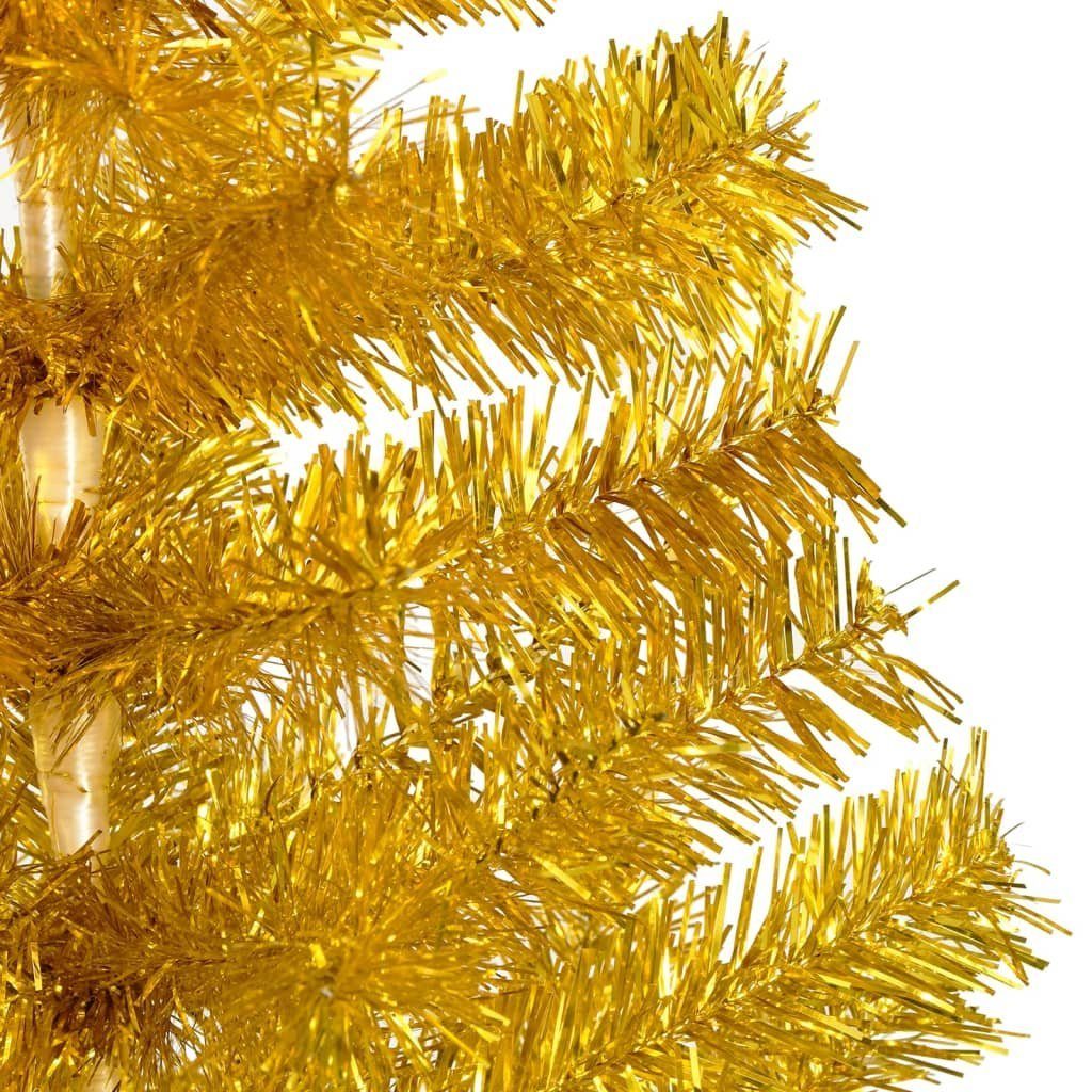 furnicato 180 Weihnachtsbaum Ständer Gold mit cm Künstlicher PET