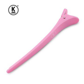 K-Pro Haarclip K-Pro-Haarspangen - 15x Abteilklammern groß für Friseurbedarf, rosa