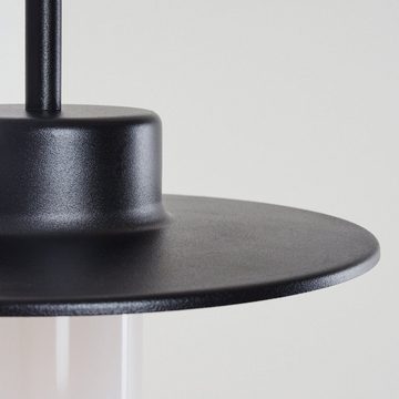 hofstein Außen-Wandleuchte »Bussecchio« Außenleuchte aus Metall/Kuntstoff in Schwarz/Weiß, ohne Leuchtmittel, Wandlampe im Vintage Design E27, IP44